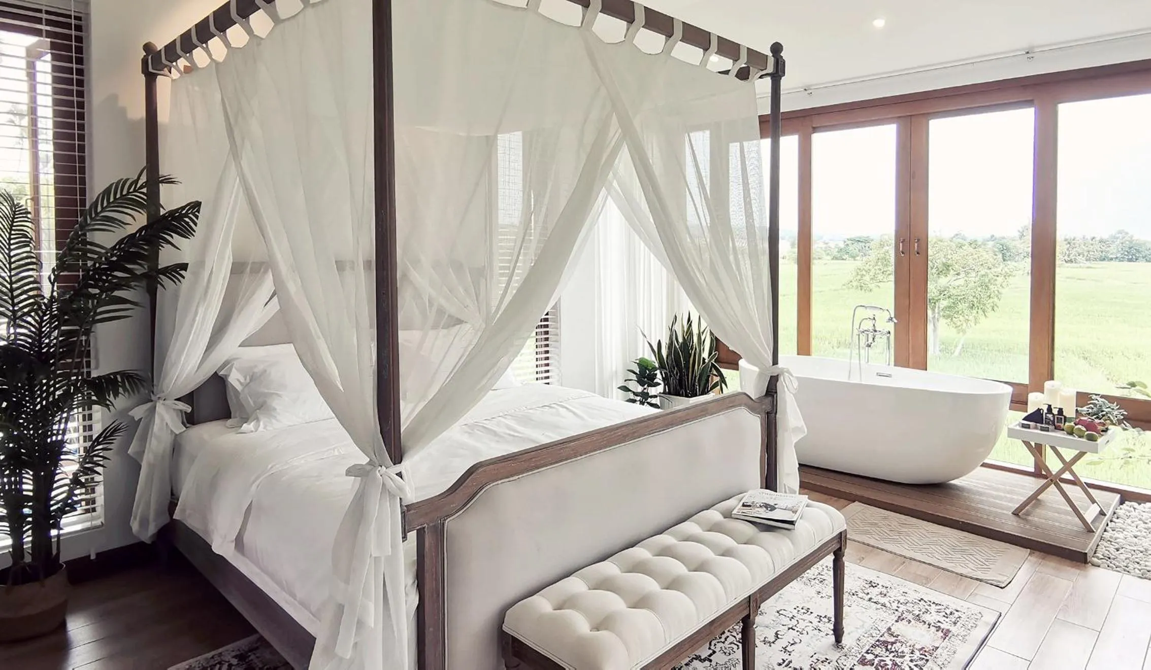 Photo of the whole room, Bed in Rice Villa Chiang Mai