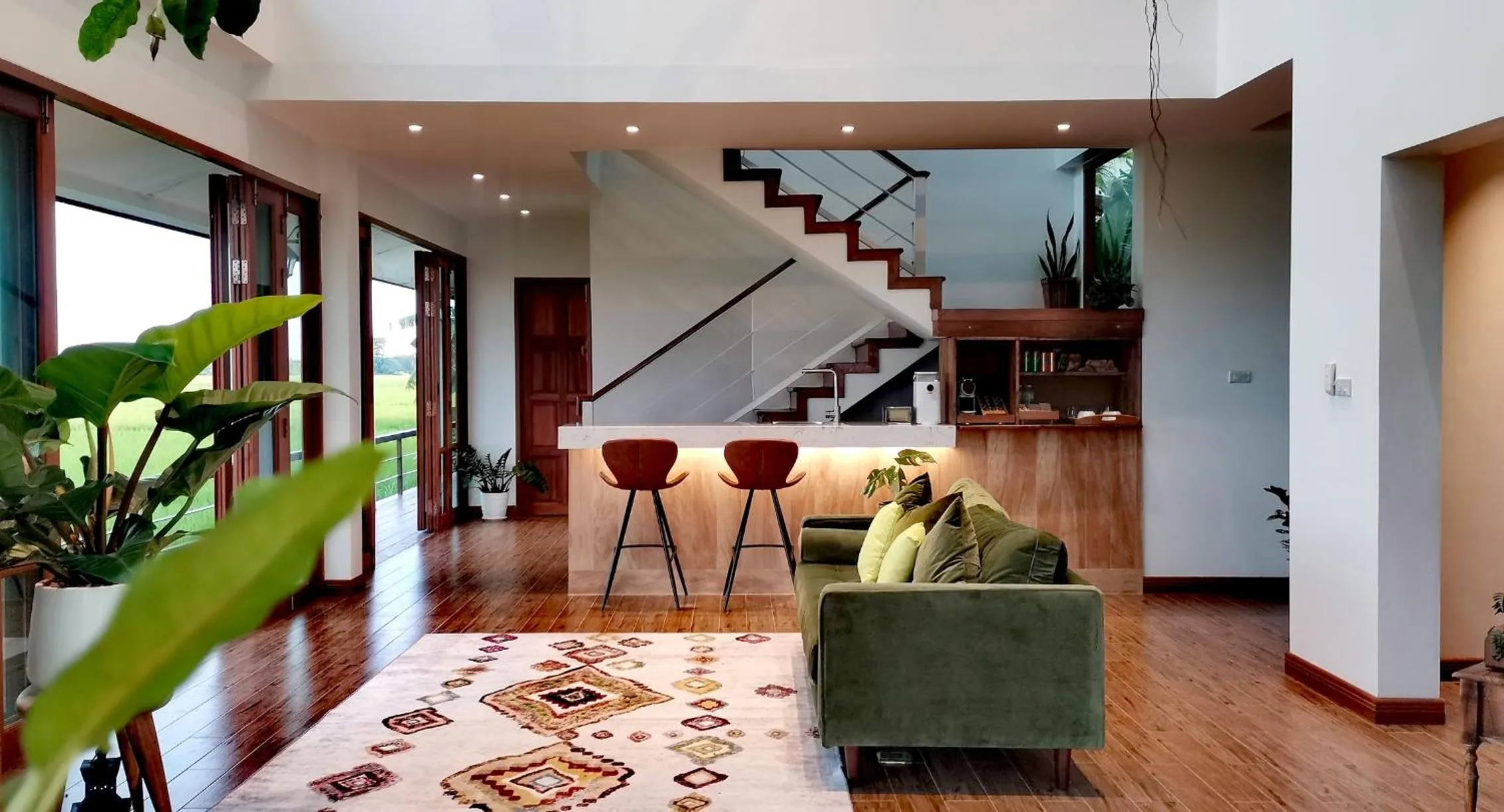 Living room in Rice Villa Chiang Mai