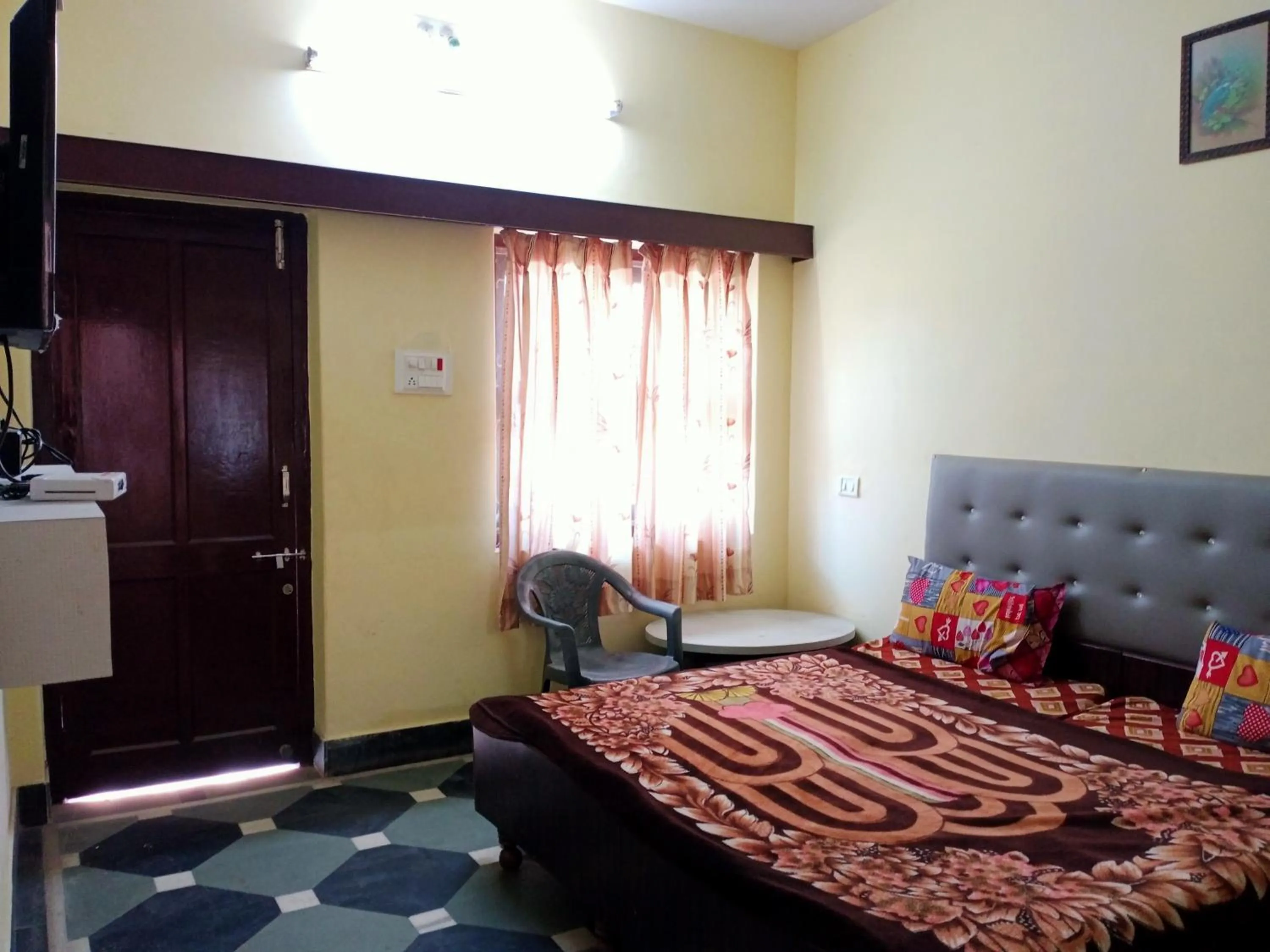 Bed in Hotel Raj Palace