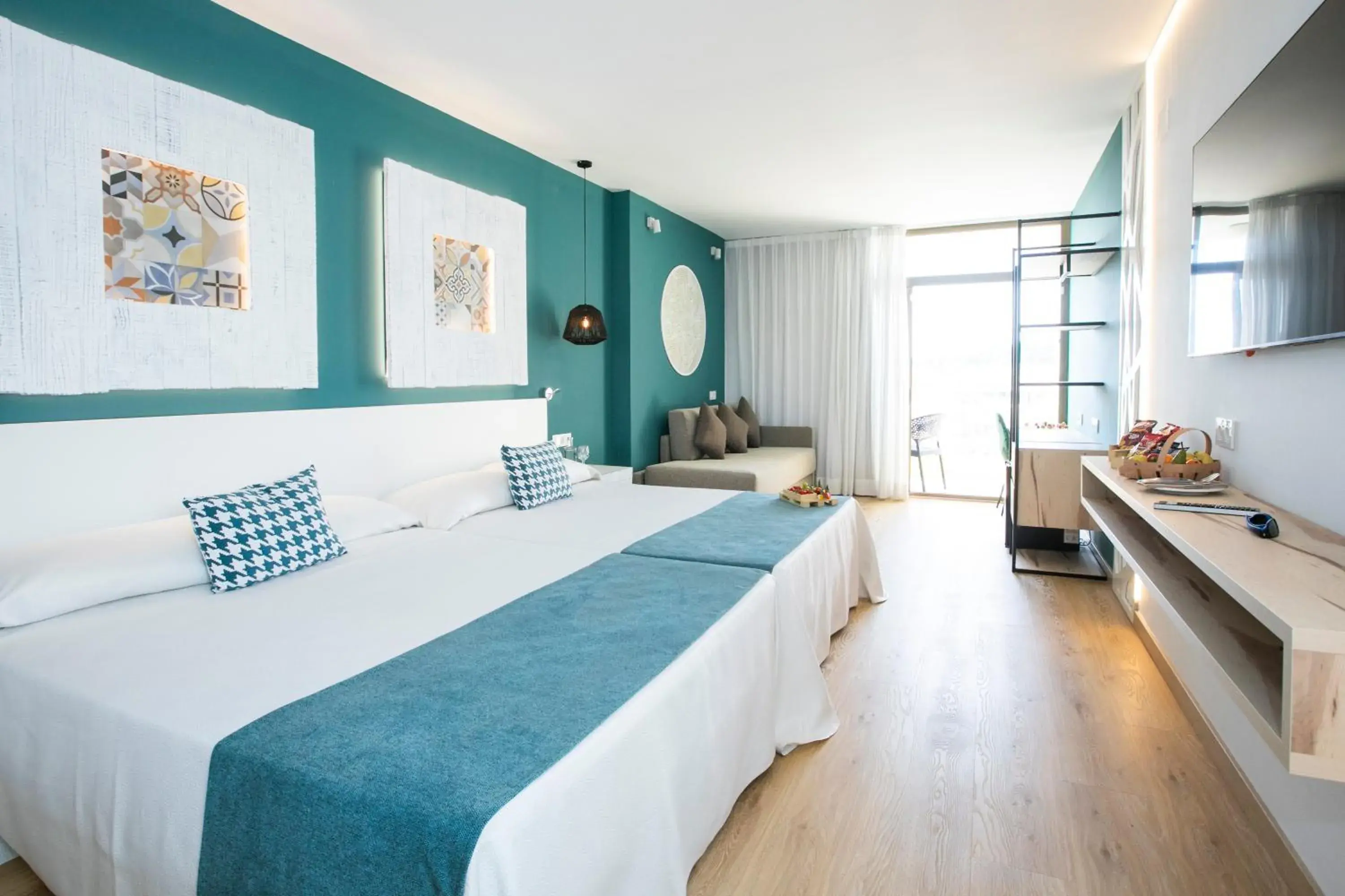 Bed in Evenia Olympic Suites Bed in Evenia Olympic Suites