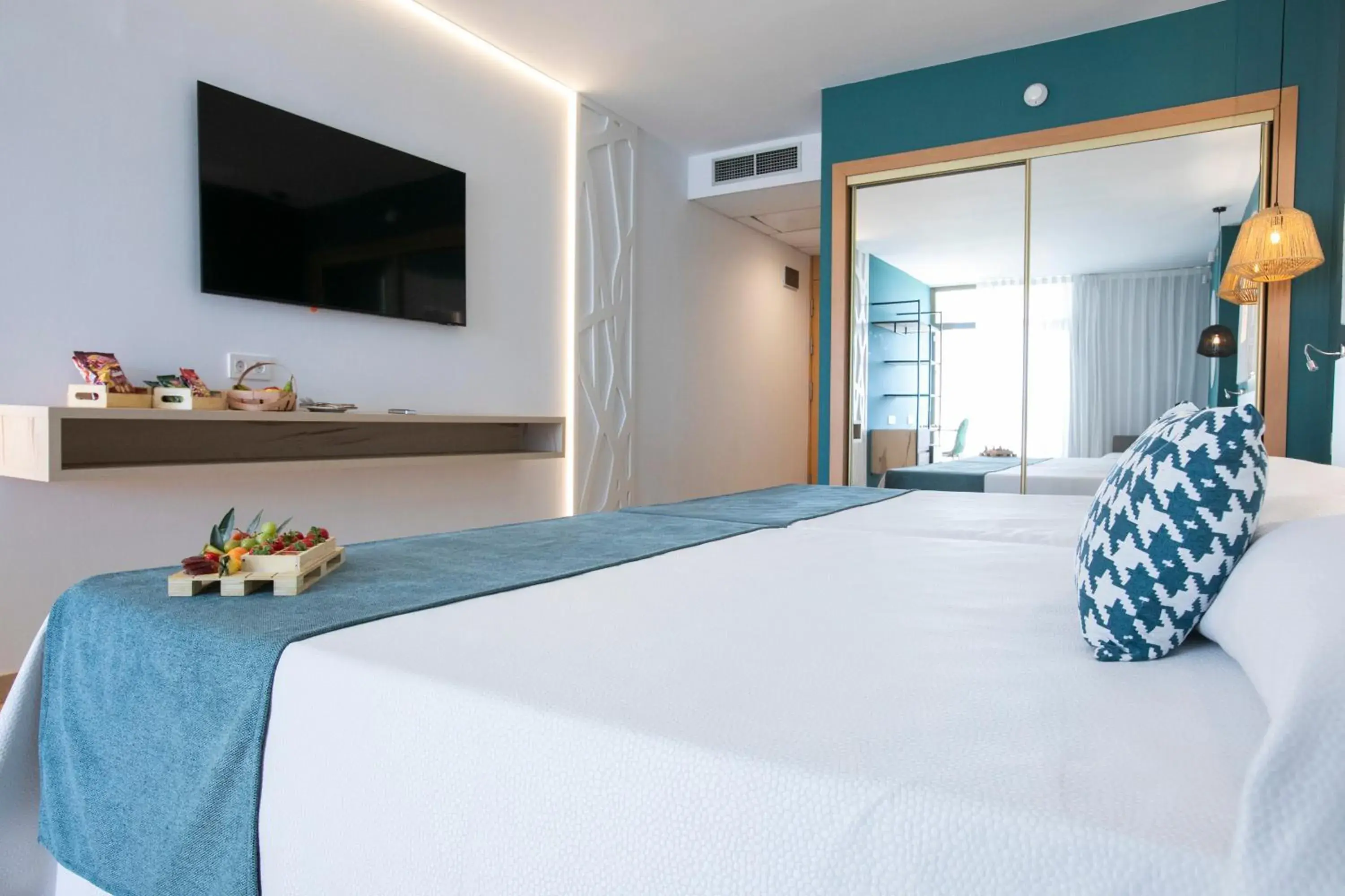 Bed in Evenia Olympic Suites Bed in Evenia Olympic Suites