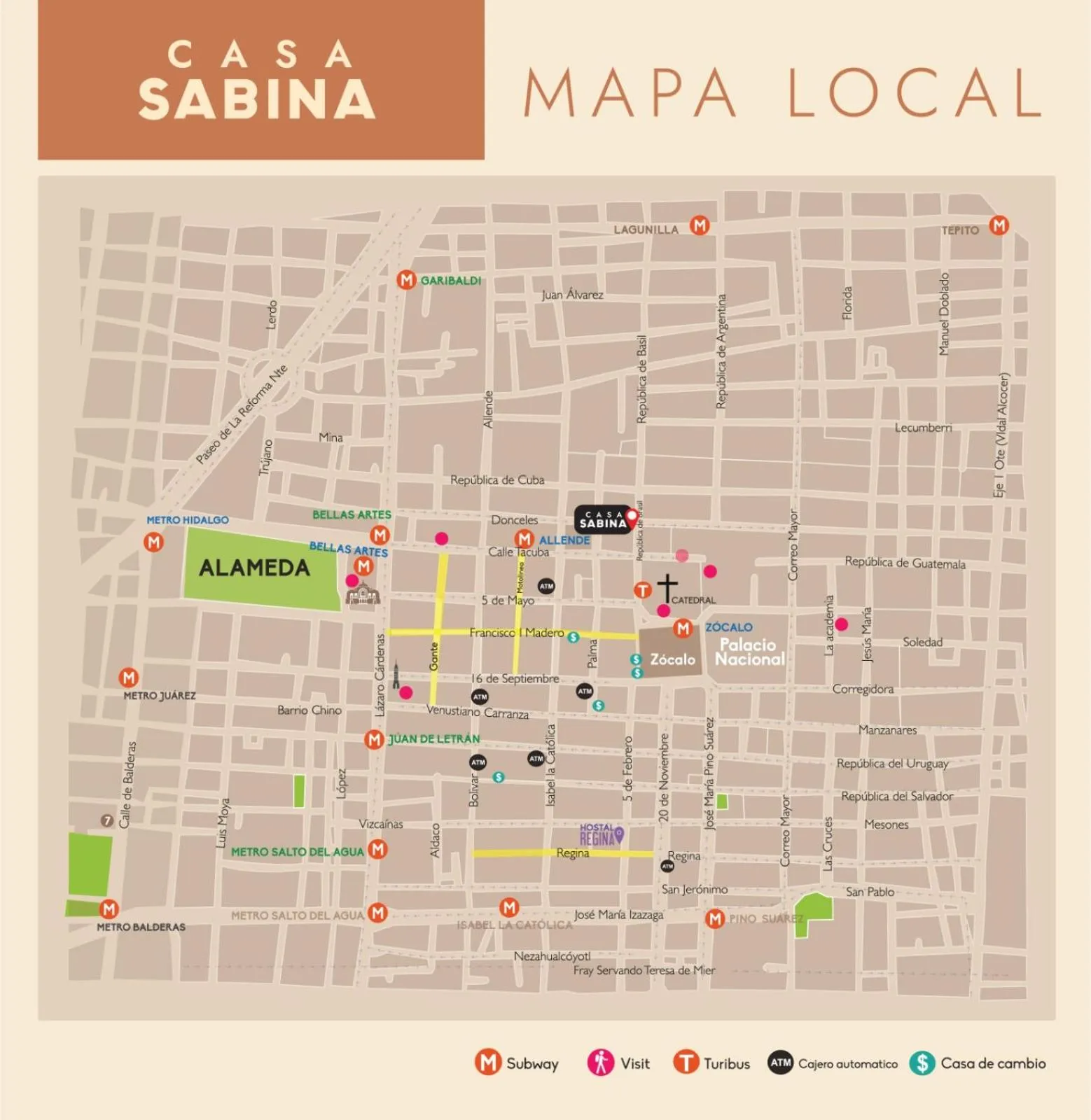 Property logo or sign in Casa Sabina Down Town Mexico City