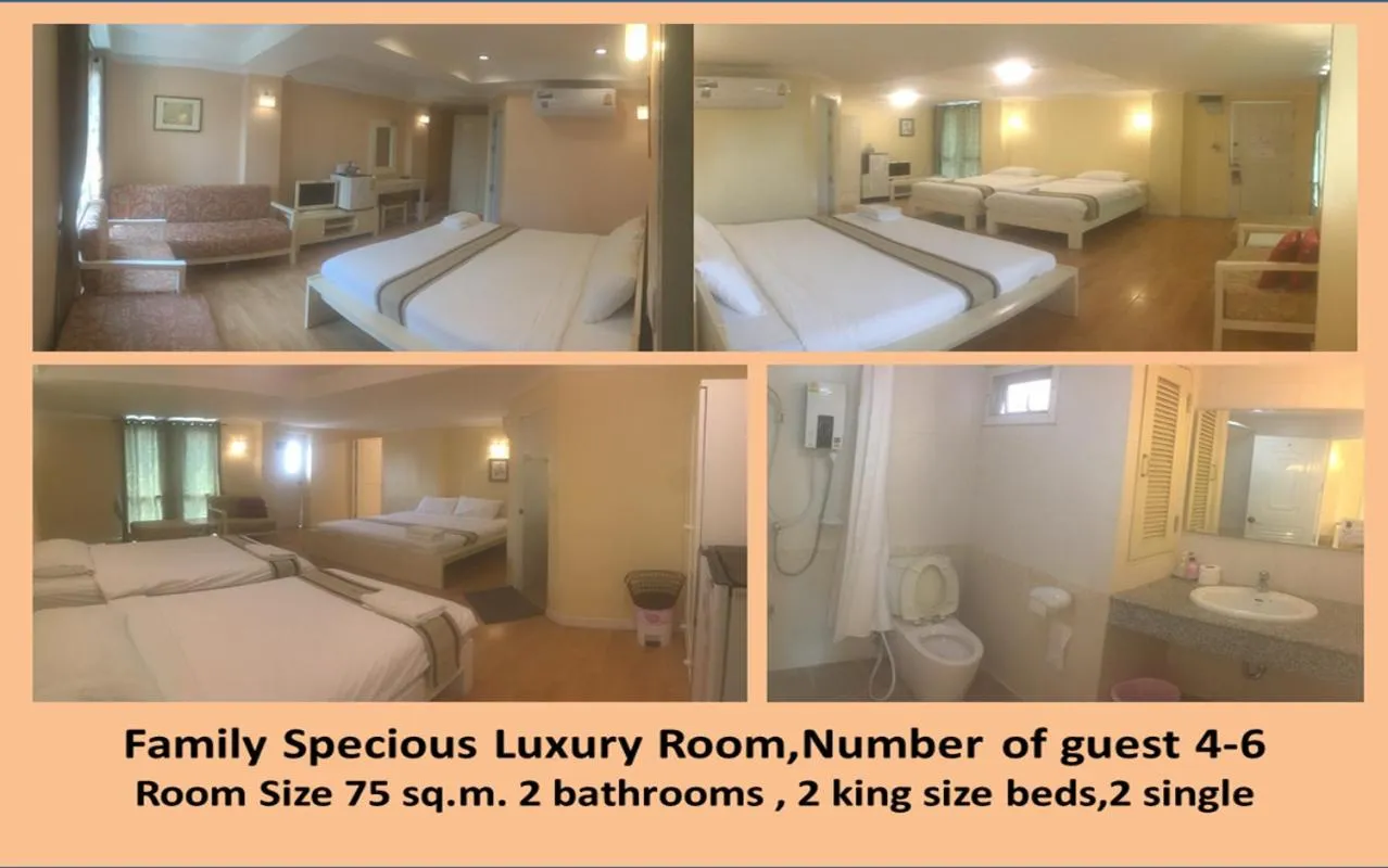 Bedroom, Bed in Triple Palms House