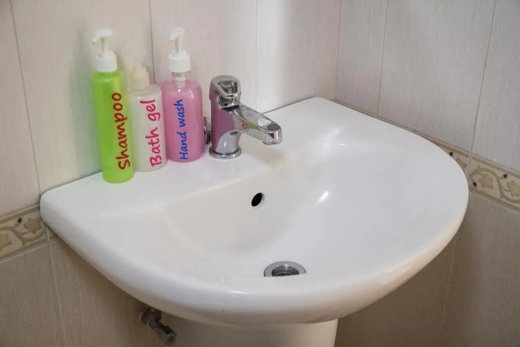 Bathroom in Triple Palms House