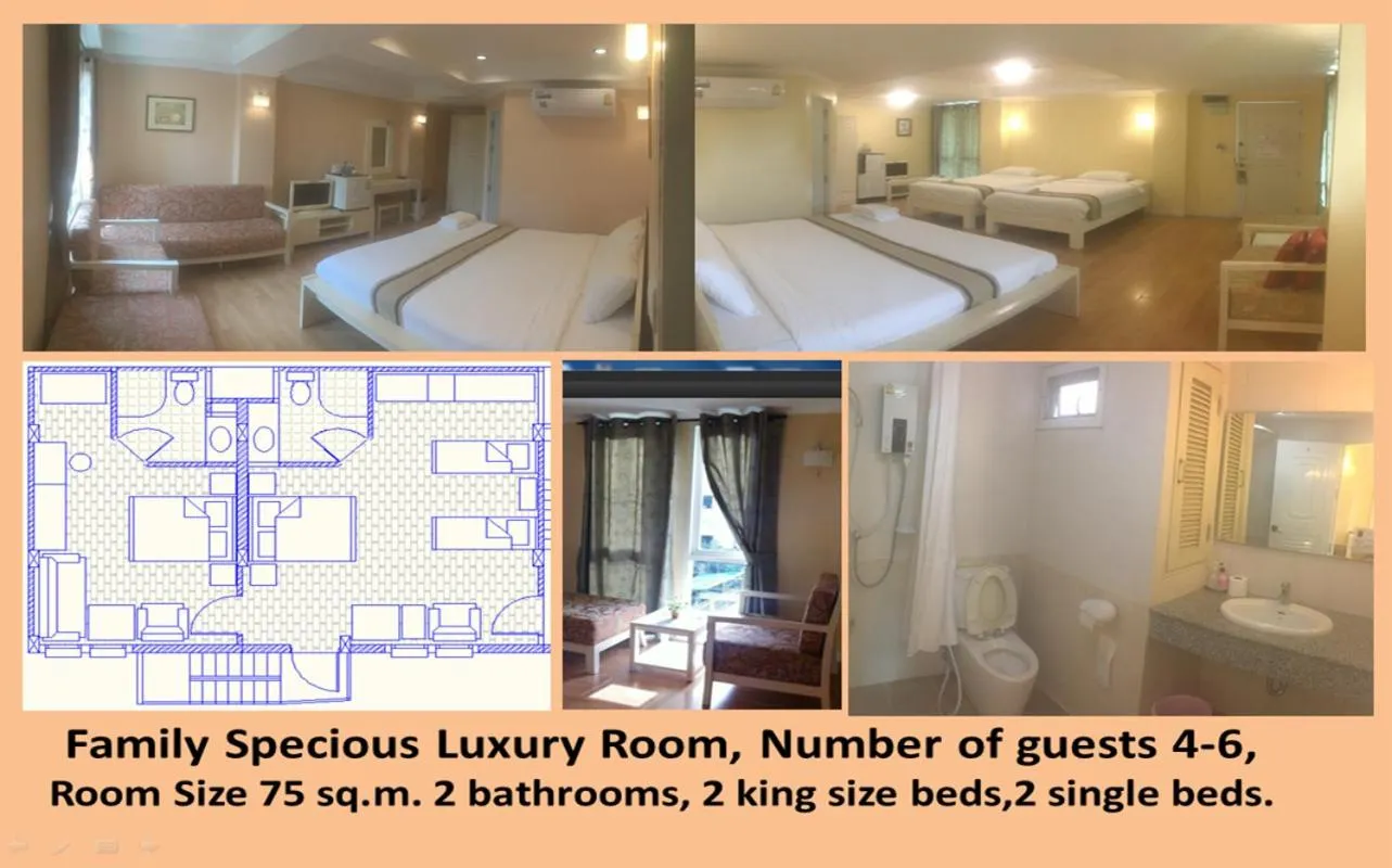 Photo of the whole room, Bed in Triple Palms House