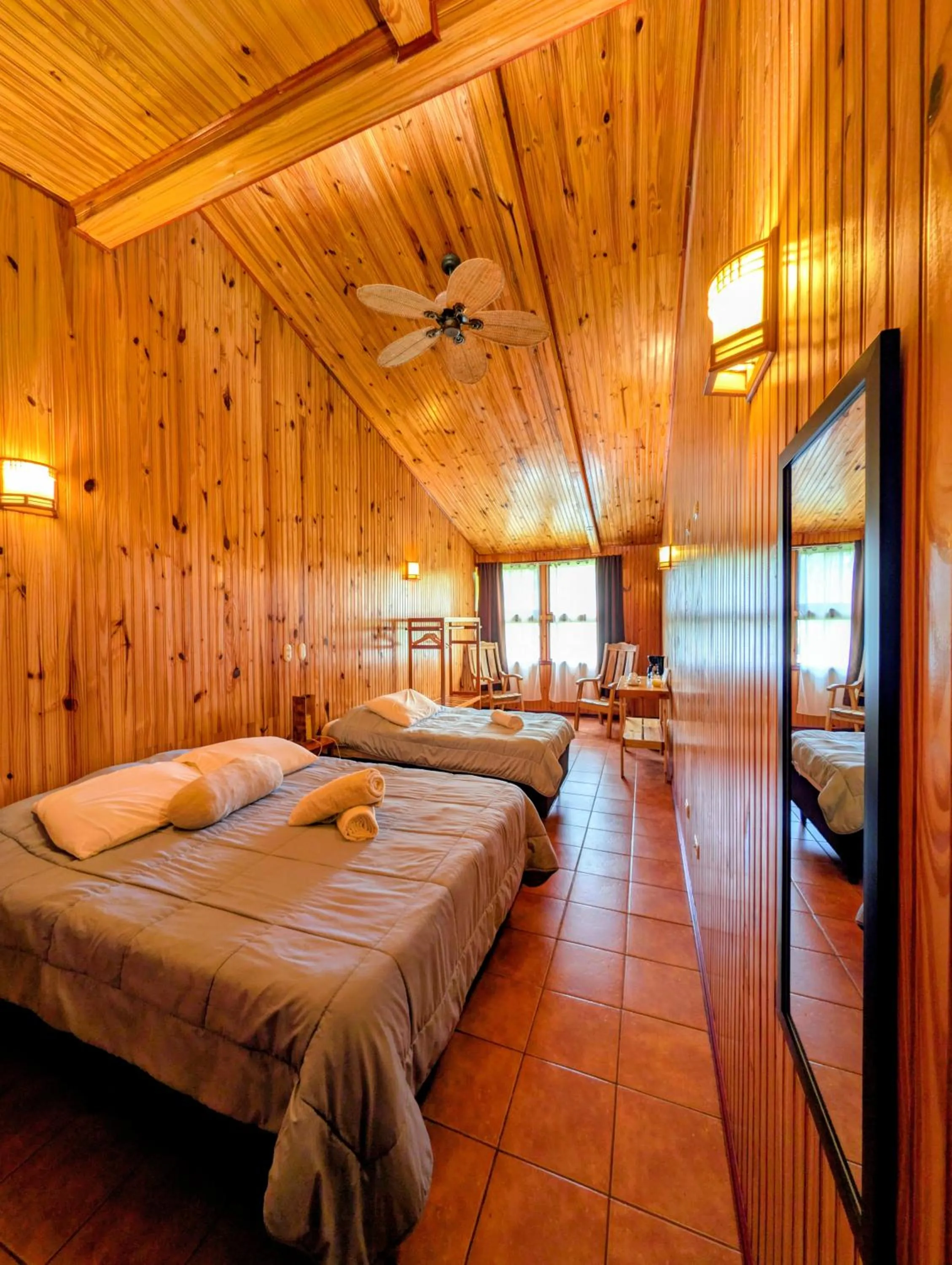Bed in Miztli Lodge & Adventure
