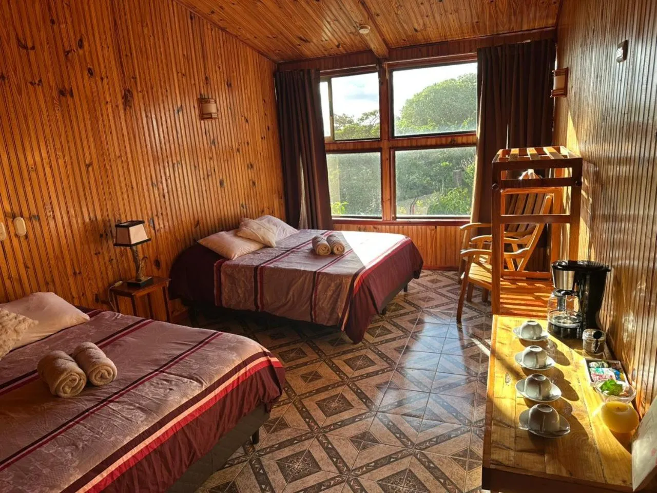 Bed in Miztli Lodge & Adventure