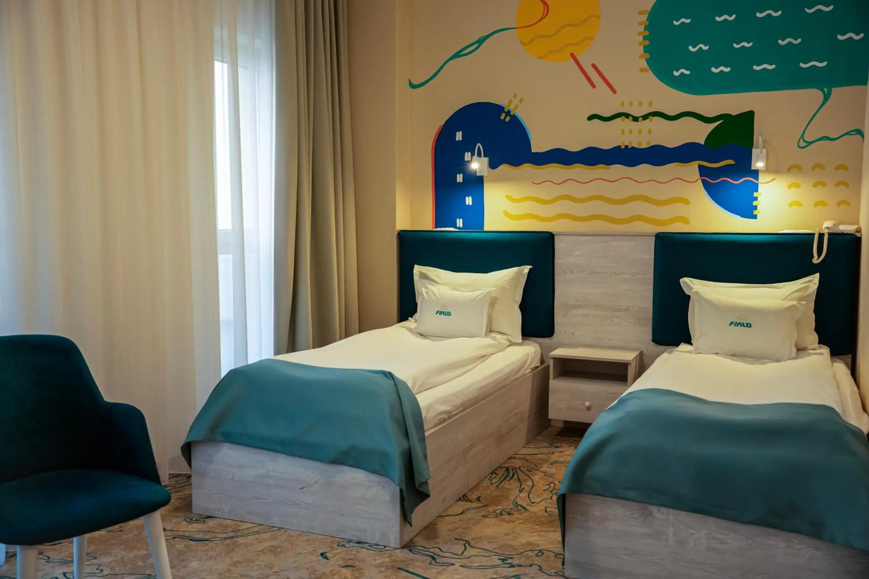 Standard Twin Room with Spa Access in Fiald Hotel & Spa Standard Twin Room with Spa Access in Fiald Hotel & Spa