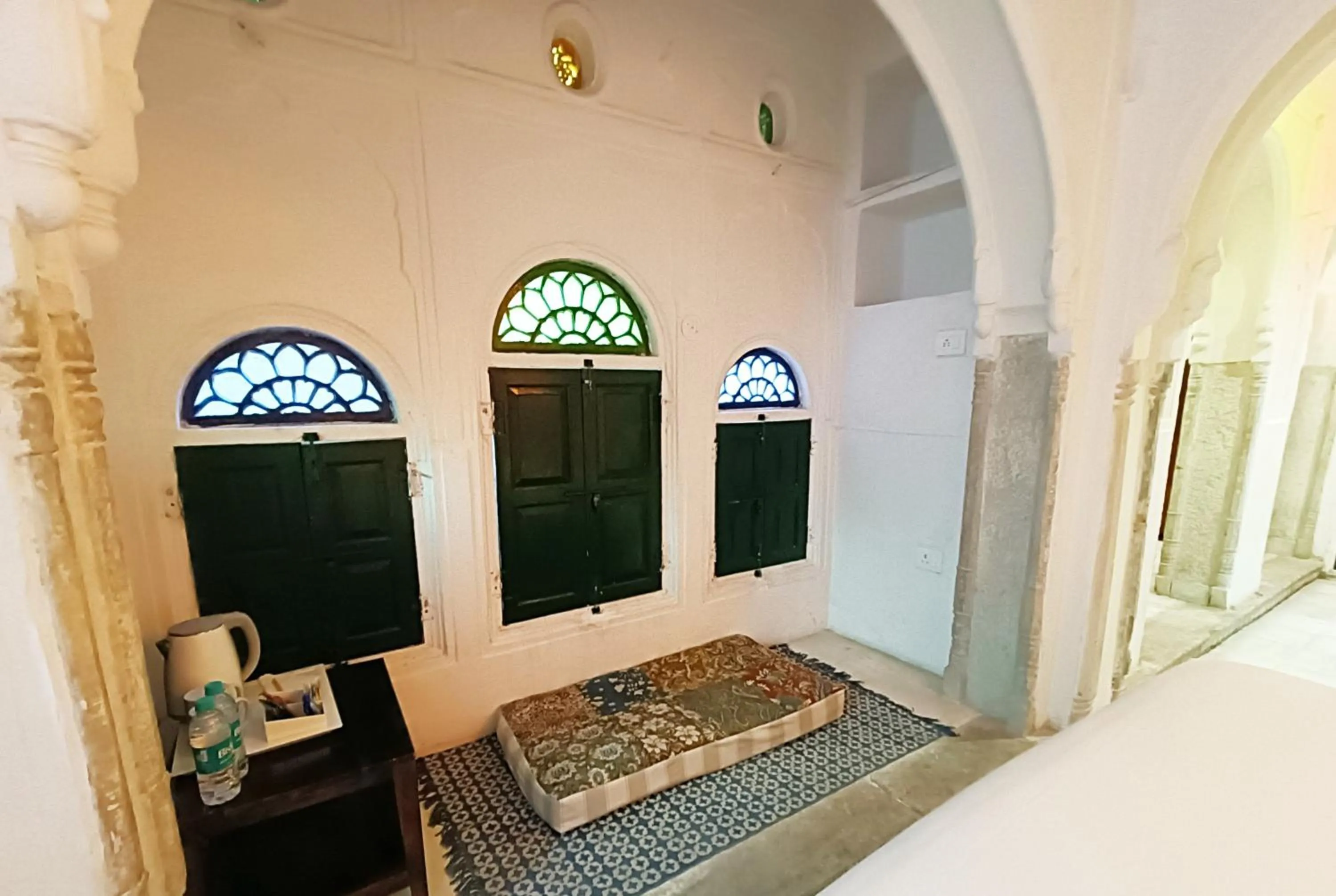 Bedroom, Bed in Bloom Boutique l Chelon Haveli