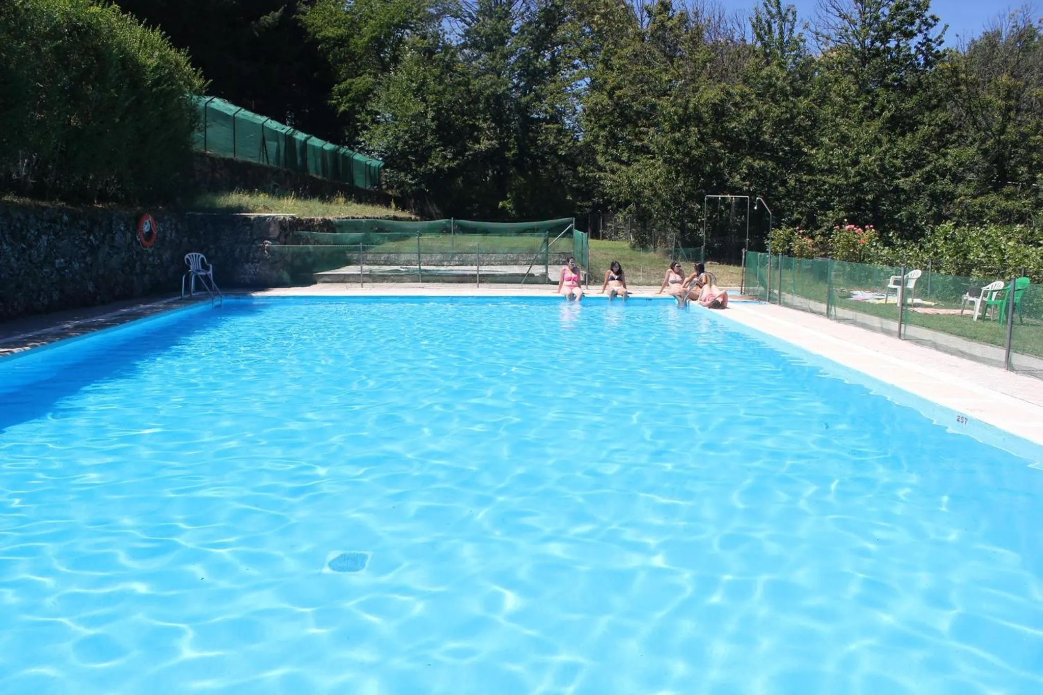 Swimming pool in Hotel Cinco Castaños