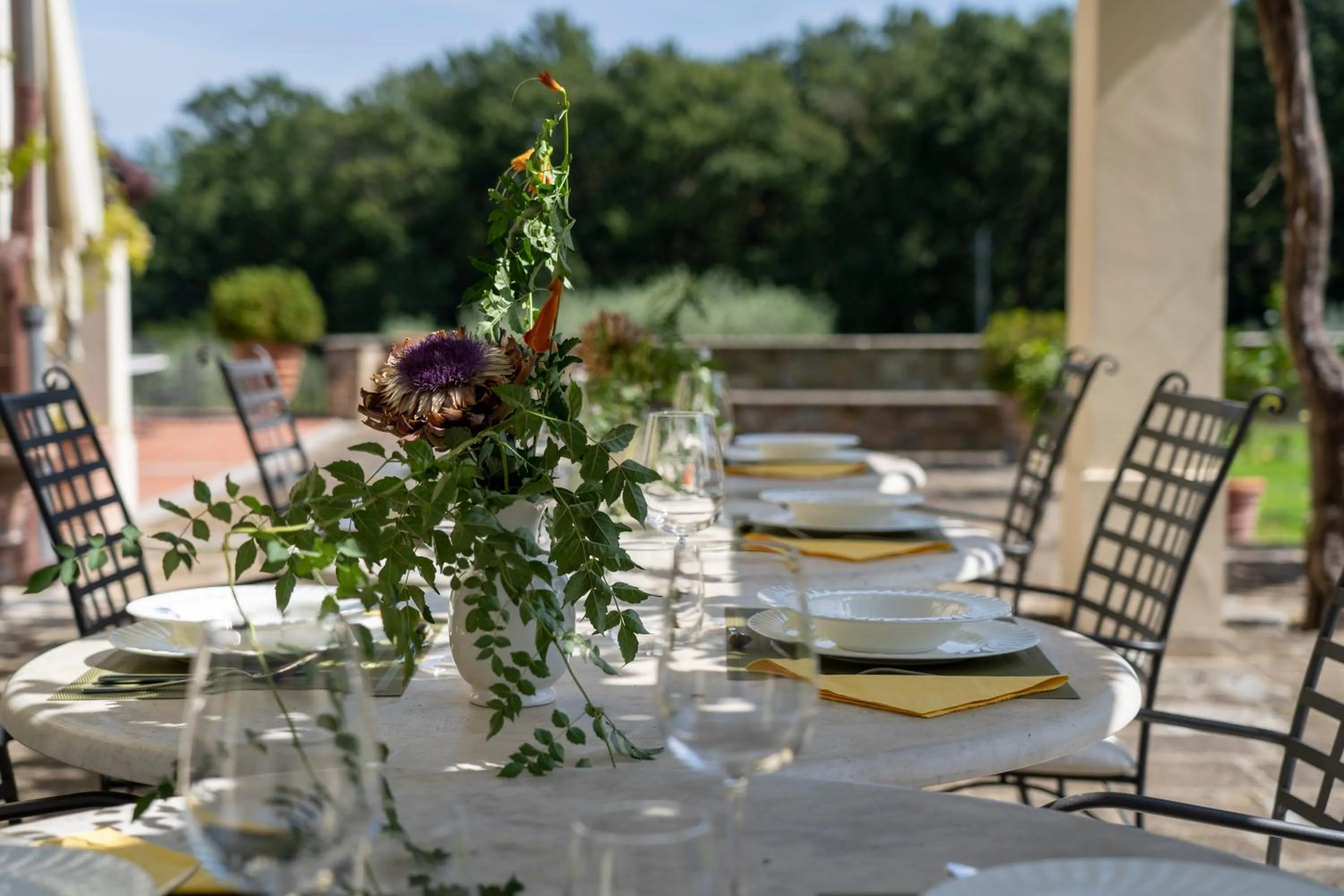 Decorative detail in Tenuta le Viste - panoramic Villa