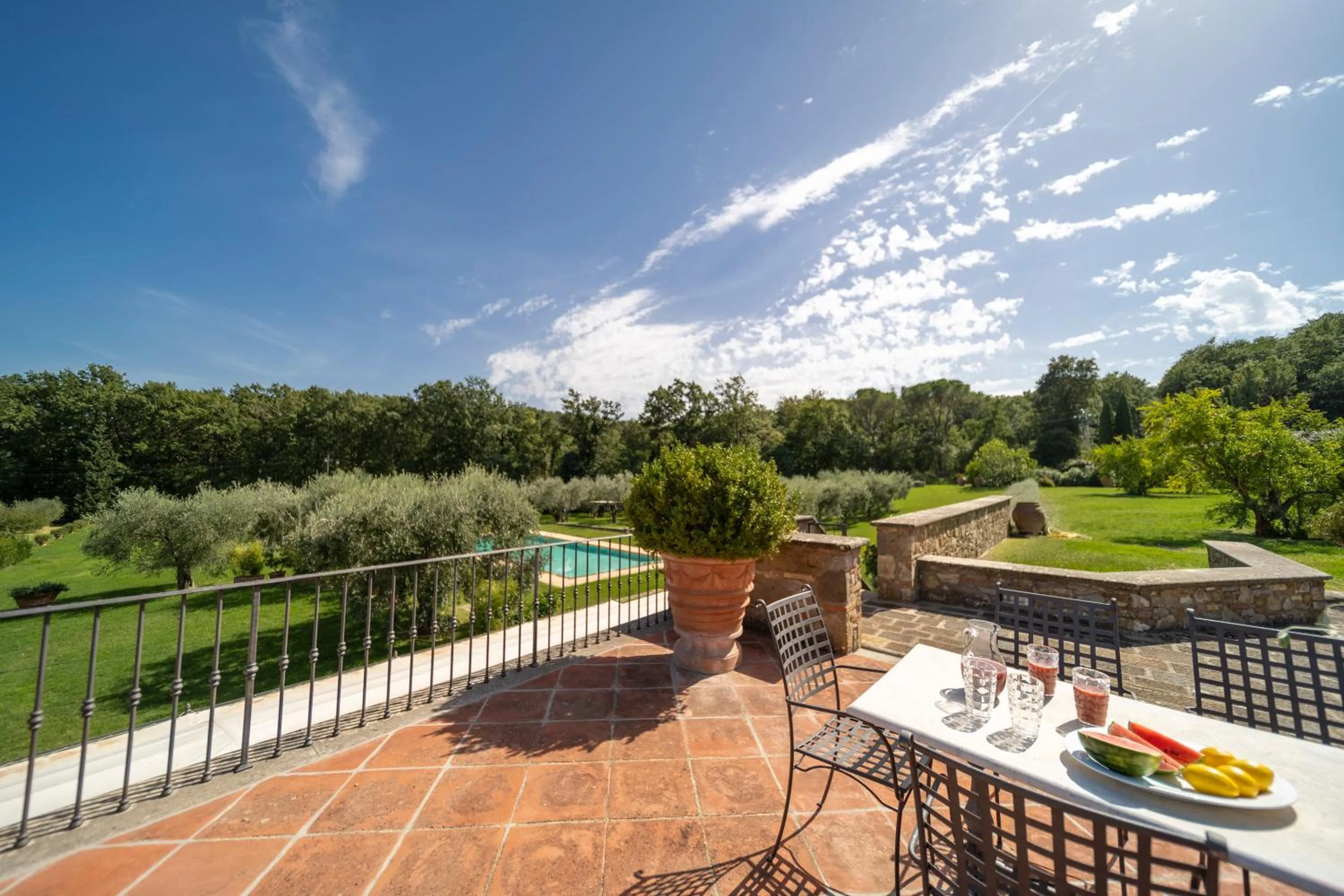 Balcony/Terrace in Tenuta le Viste - panoramic Villa