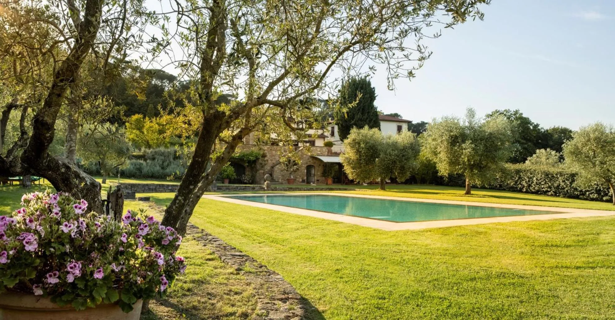 Swimming pool in Tenuta le Viste - panoramic Villa
