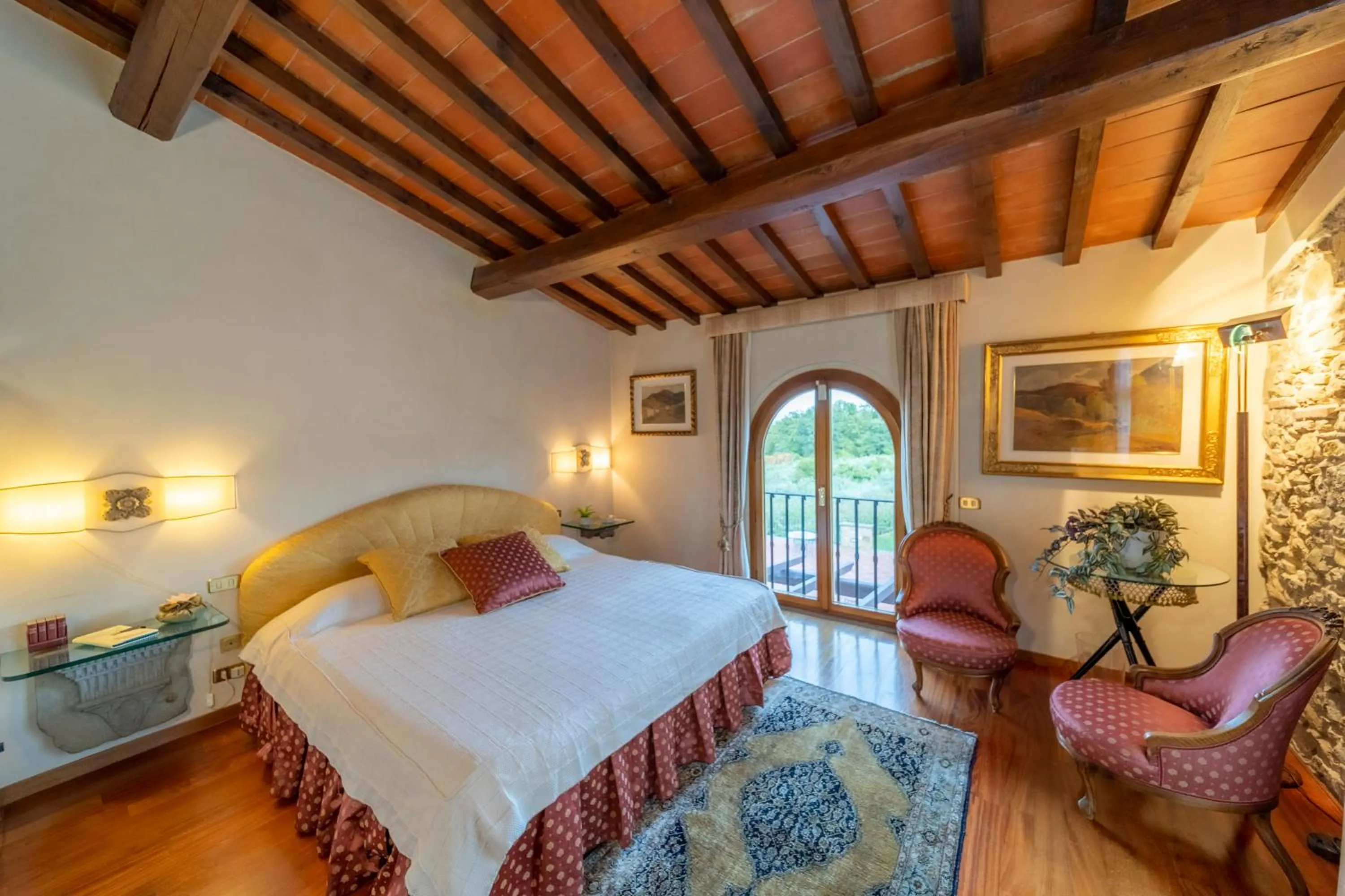 Bedroom, Bed in Tenuta le Viste - panoramic Villa