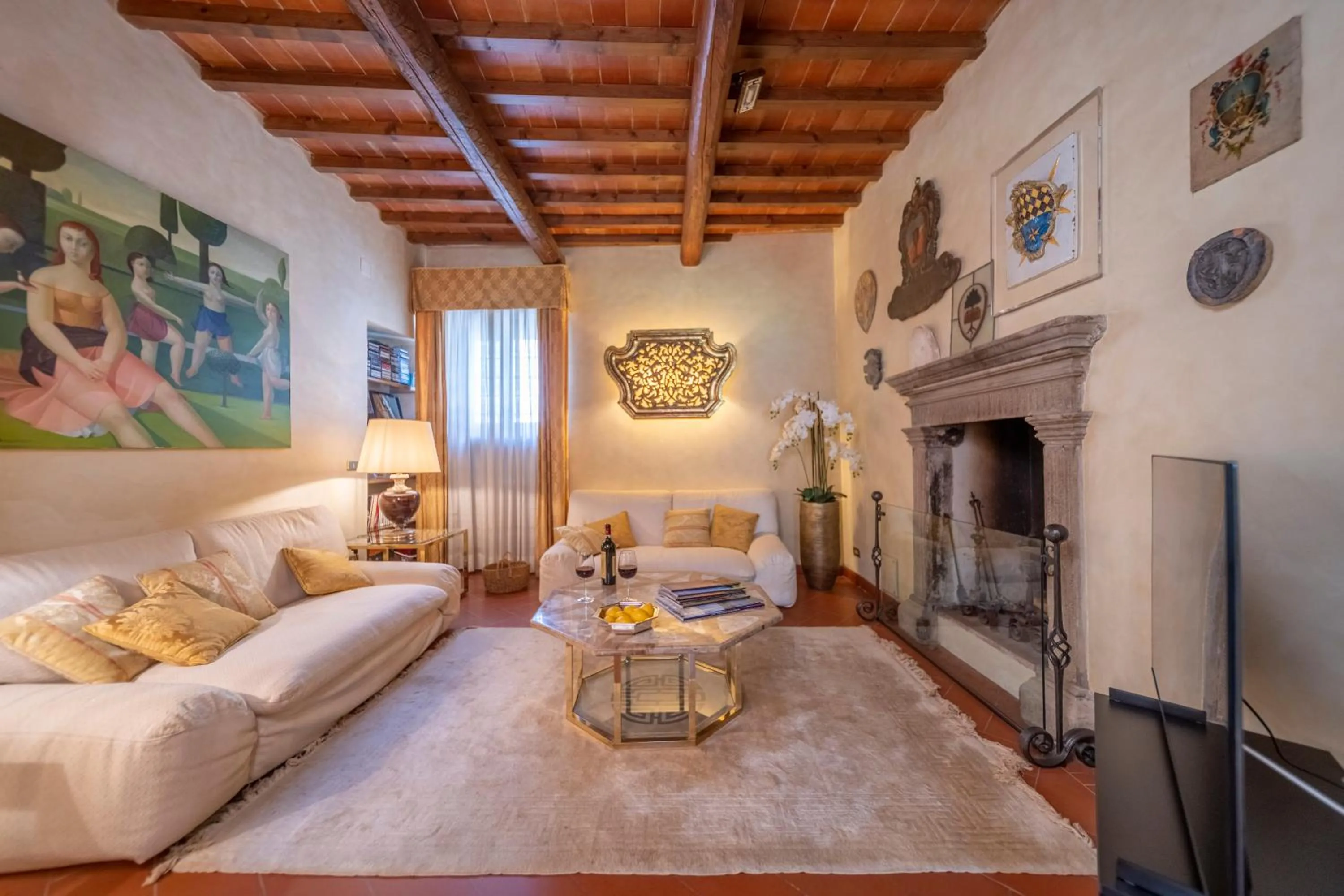 Living room in Tenuta le Viste - panoramic Villa