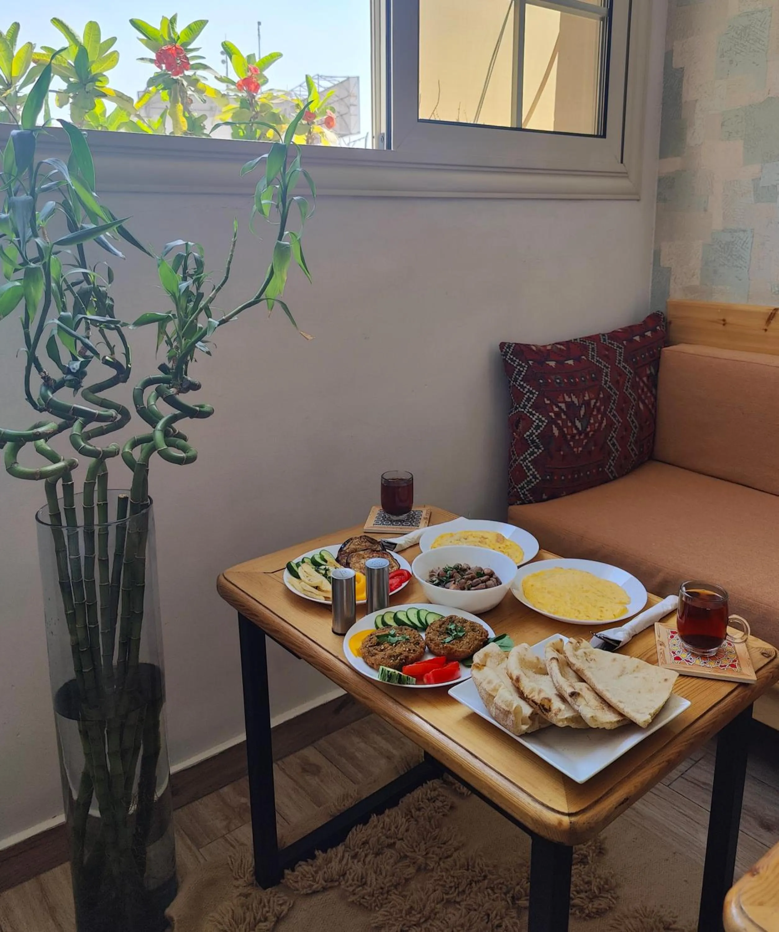 Breakfast in Champollion Hostel