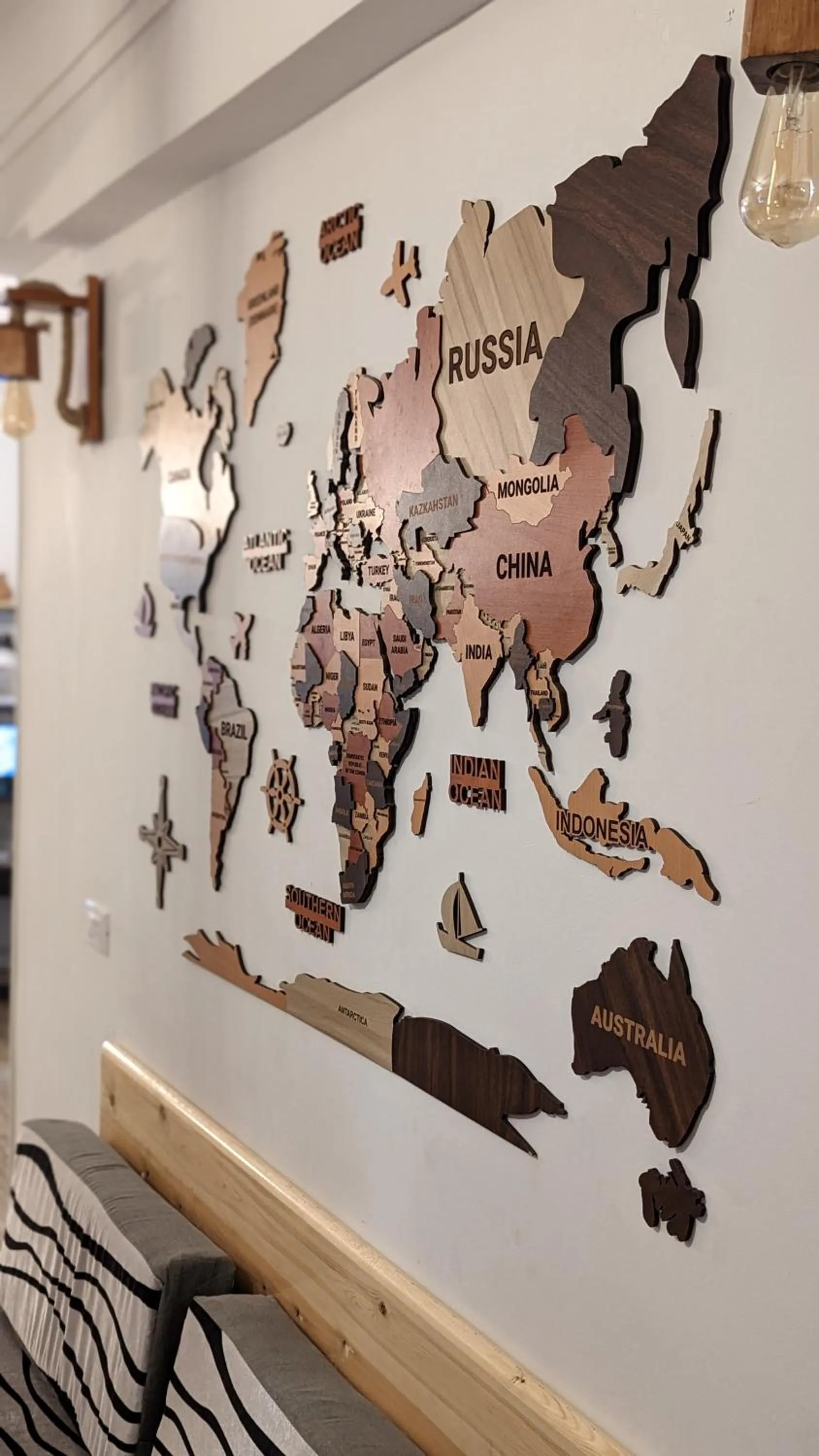 Decorative detail in Champollion Hostel