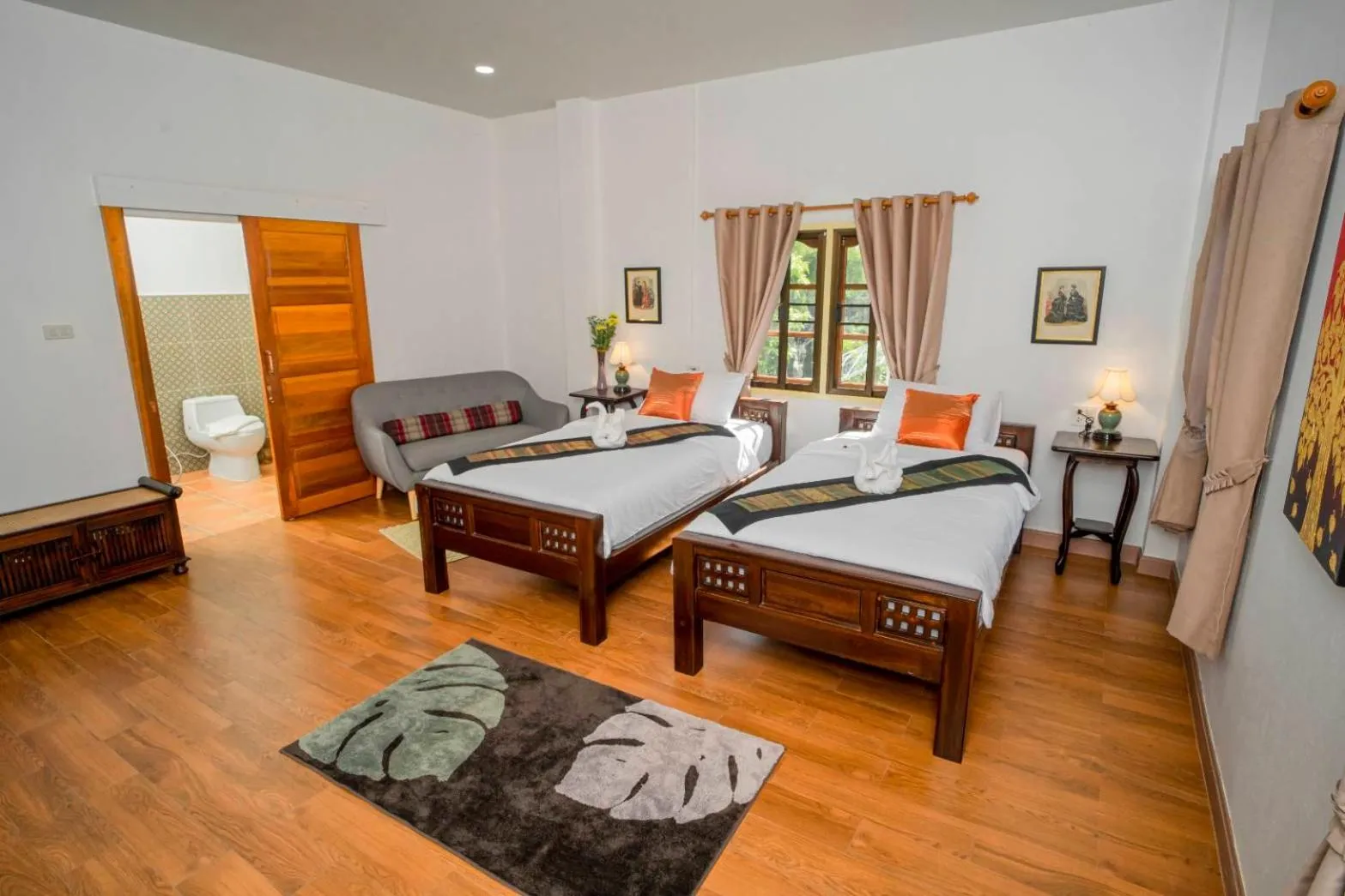 Bed in Baan innto resort