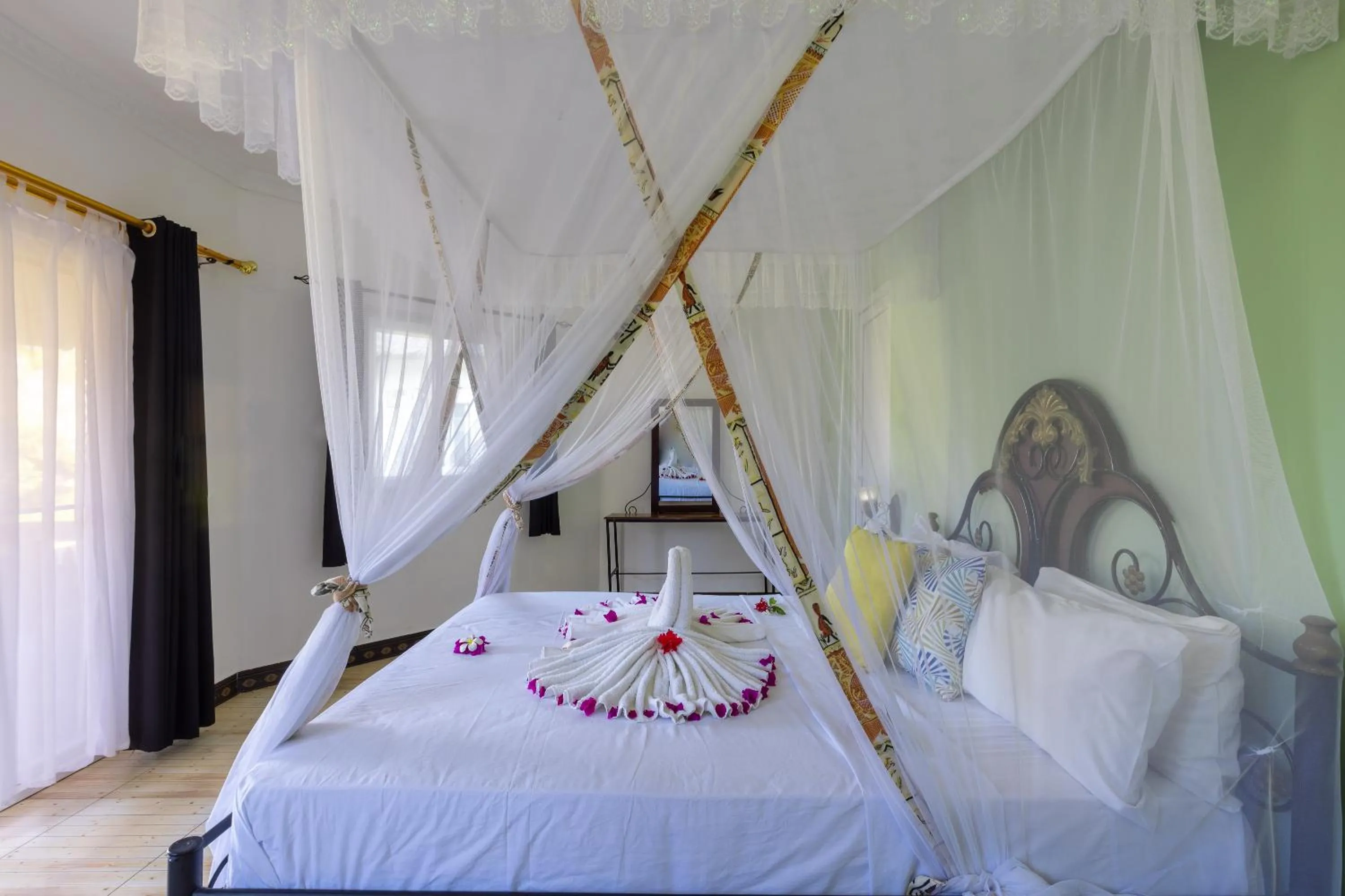 Bed in F-Zeen Boutique Hotel Zanzibar