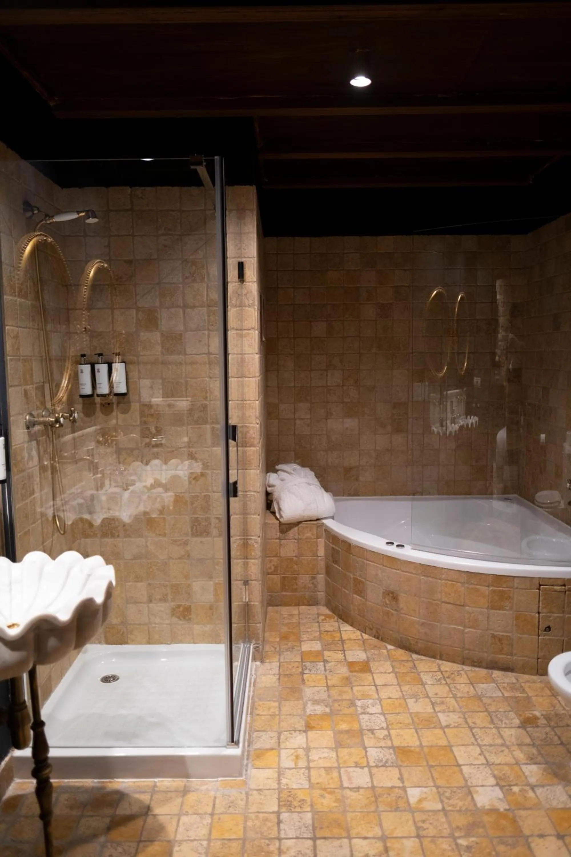 Shower in Hotel Cetina Palacio de los Salcedo