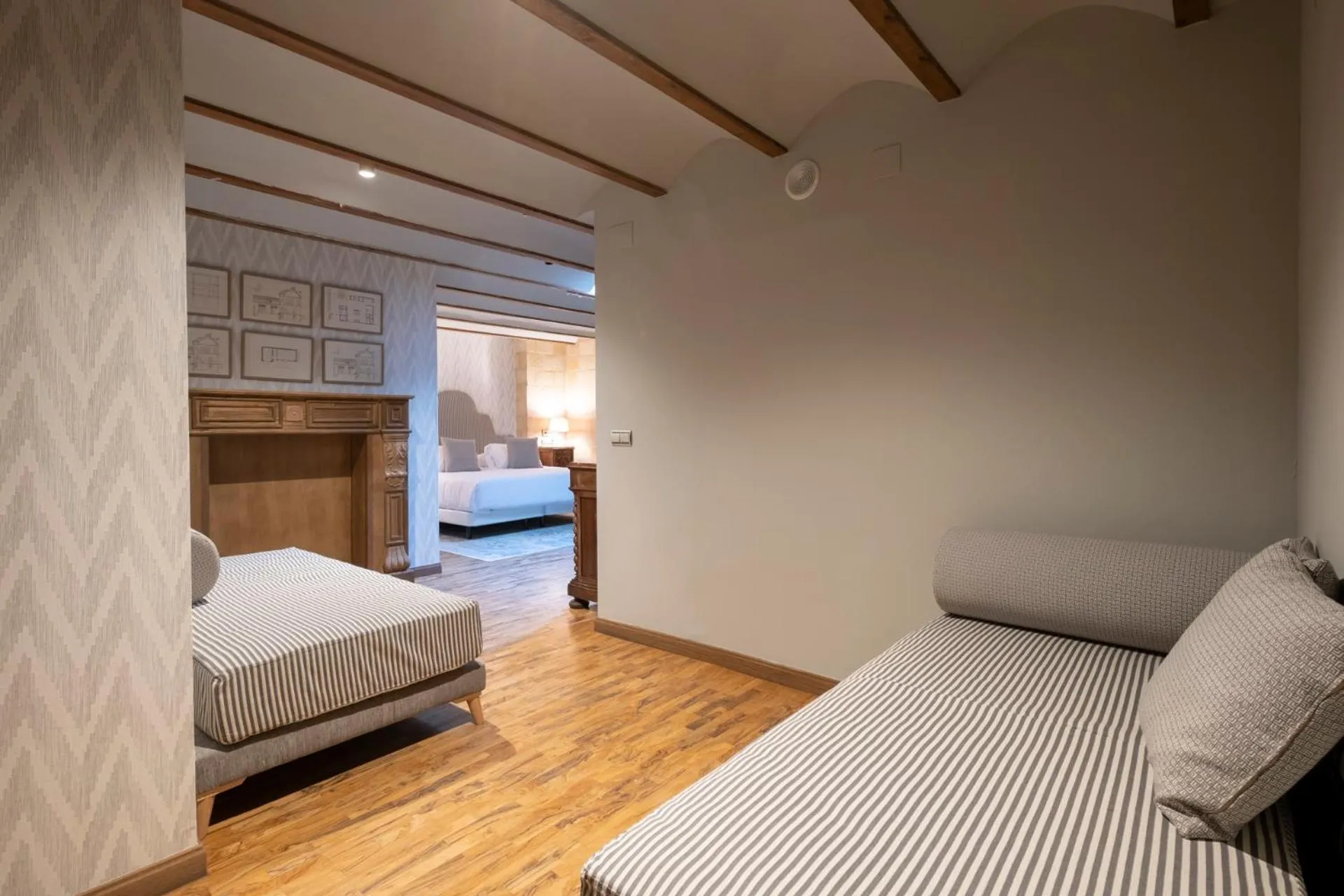 Bed in Hotel Cetina Palacio de los Salcedo