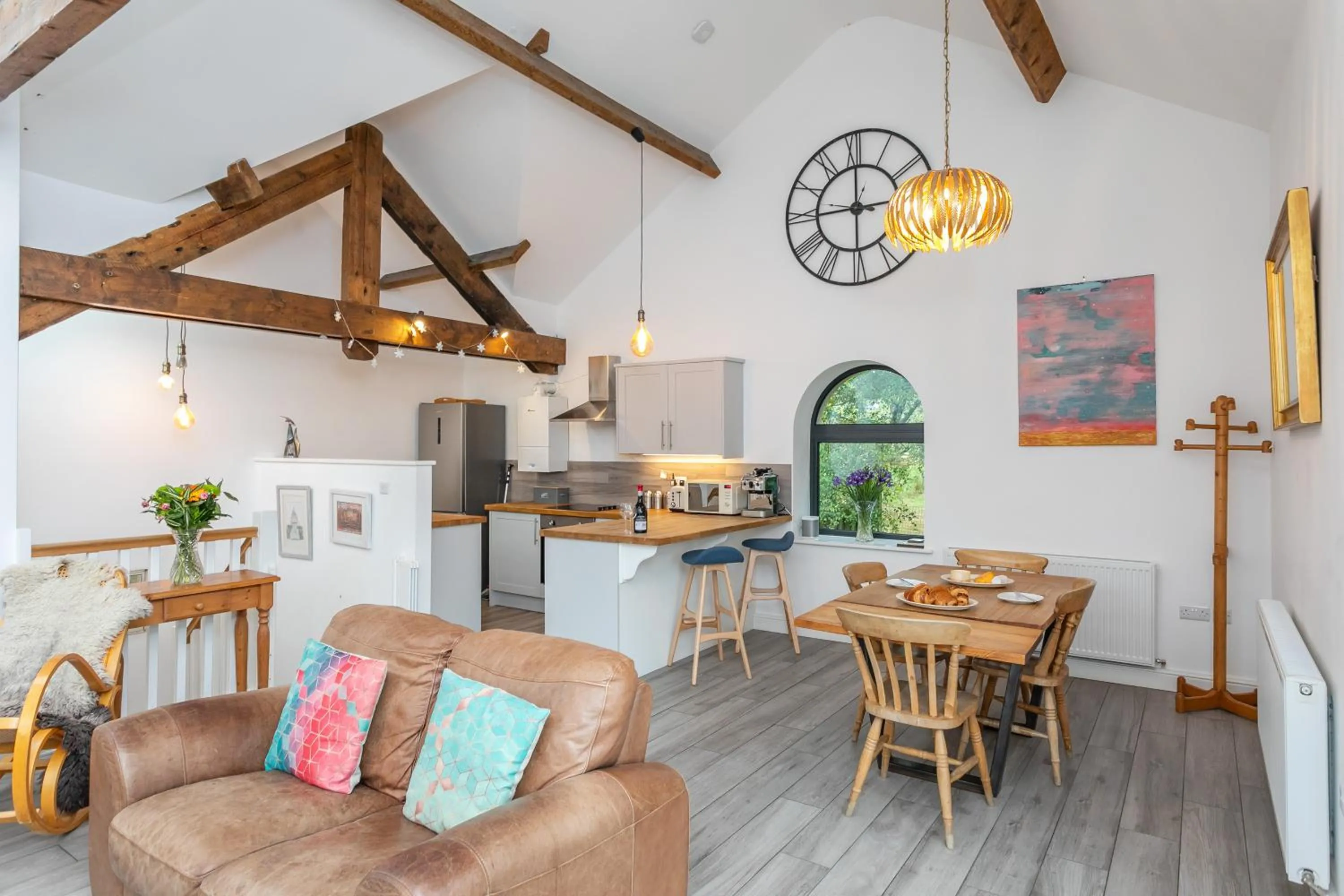 Living room in Riverbank Cottage