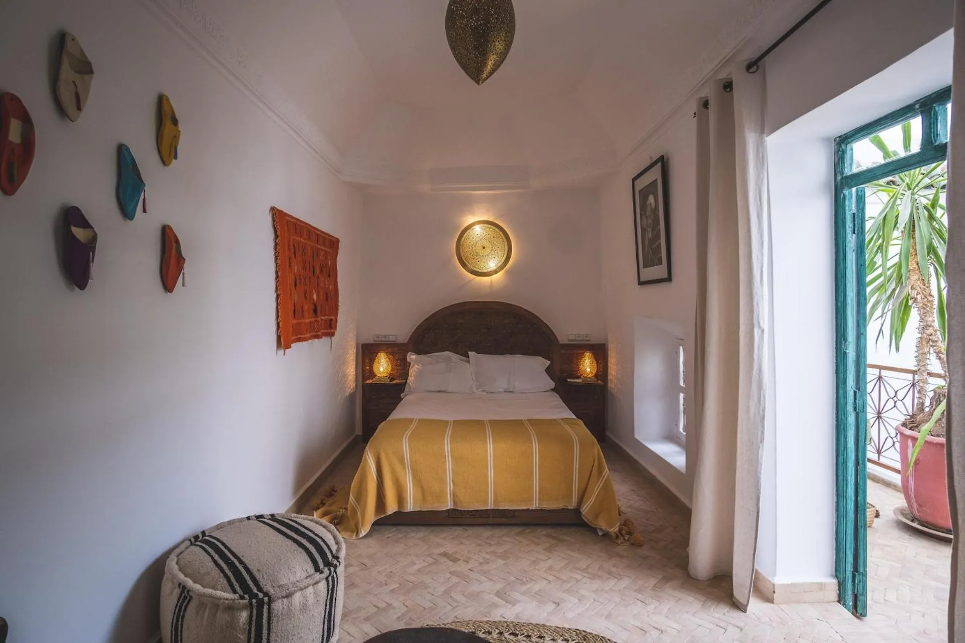 Bed in Riad Villa Berna under Swiss Management