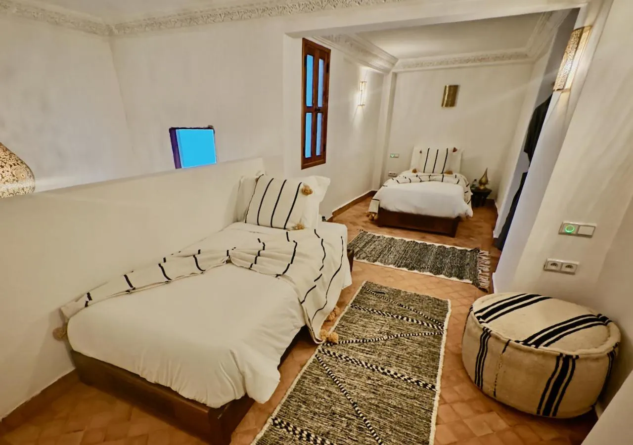 Bed in Riad Villa Berna under Swiss Management