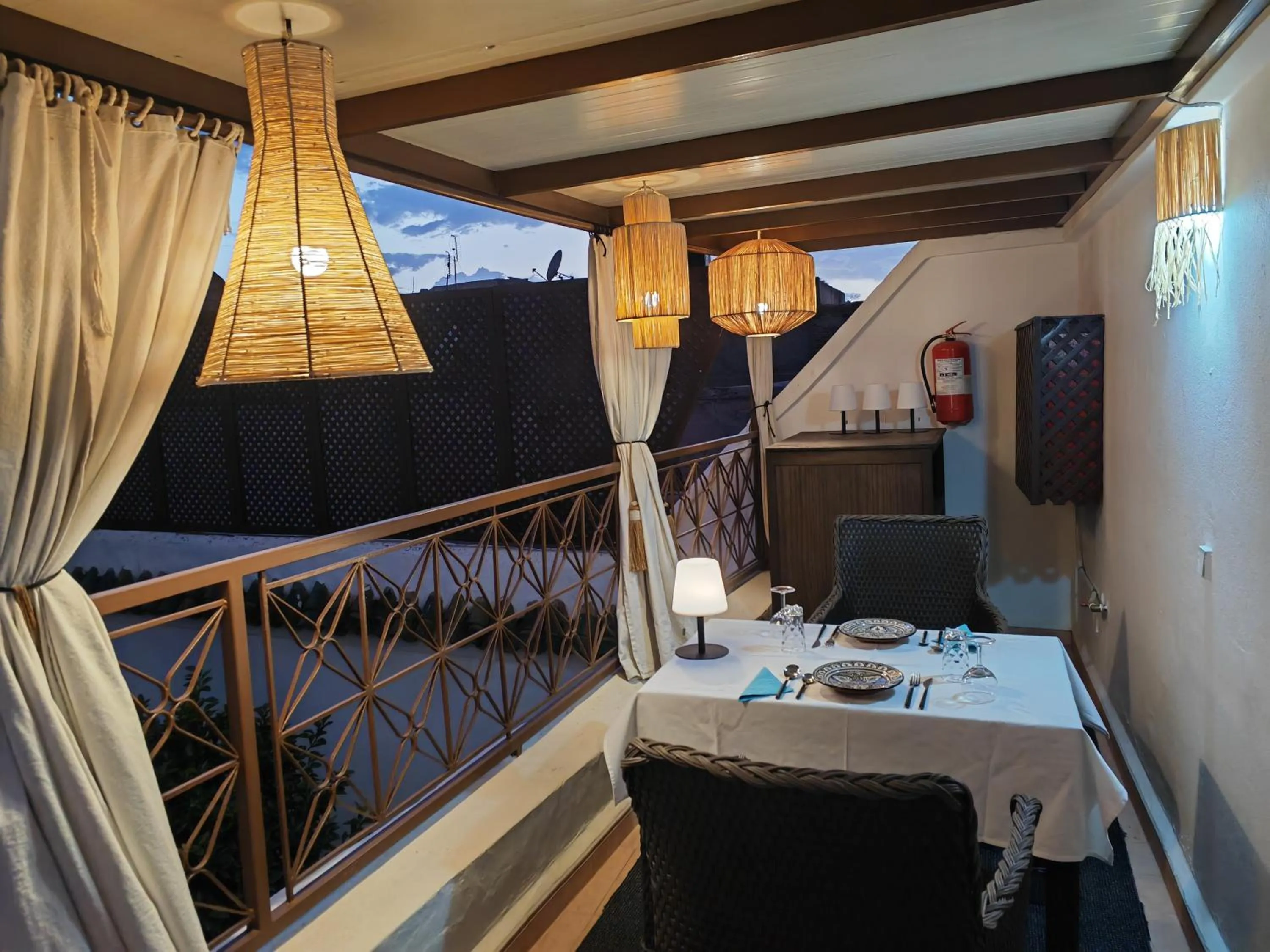 Restaurant/places to eat in Riad Villa Berna under Swiss Management