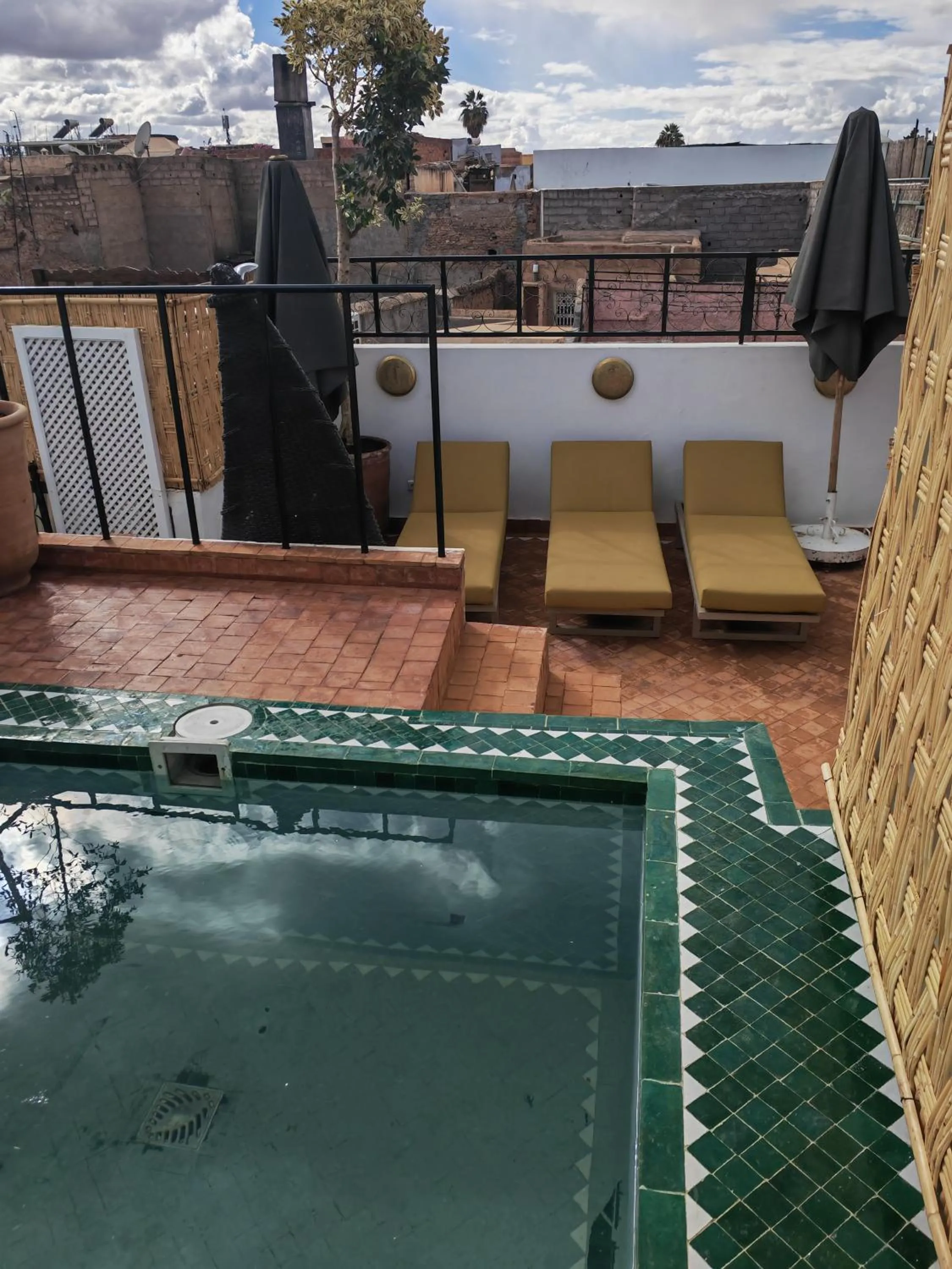 Swimming pool in Riad Villa Berna under Swiss Management