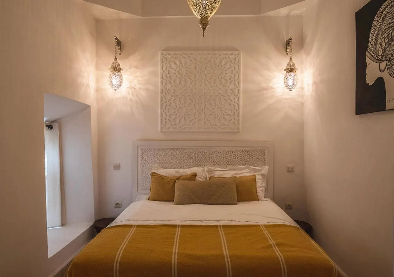 Bed in Riad Villa Berna under Swiss Management