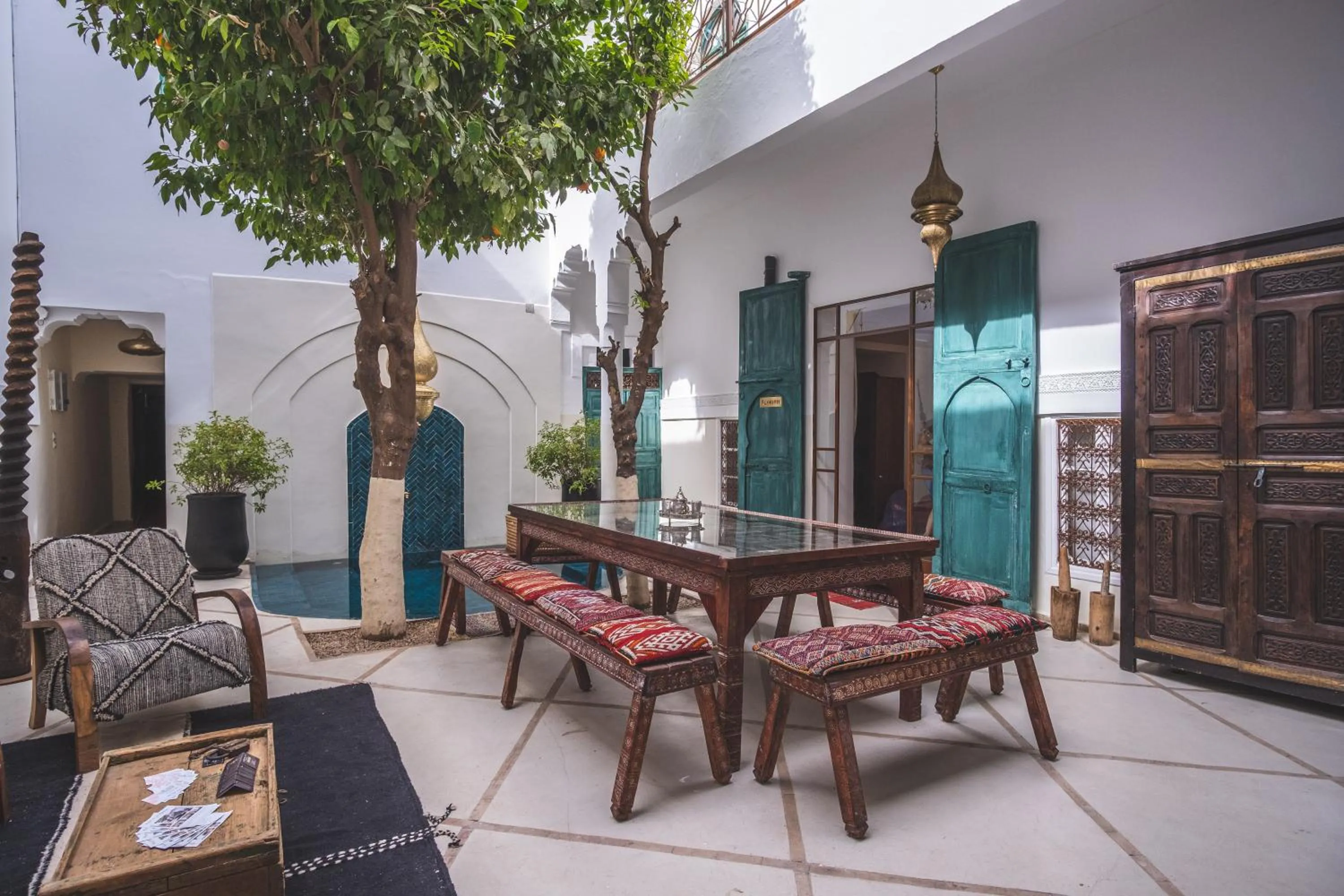 Patio in Riad Villa Berna under Swiss Management