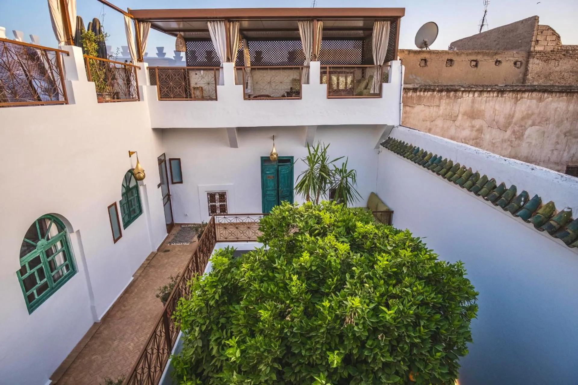 Patio in Riad Villa Berna under Swiss Management