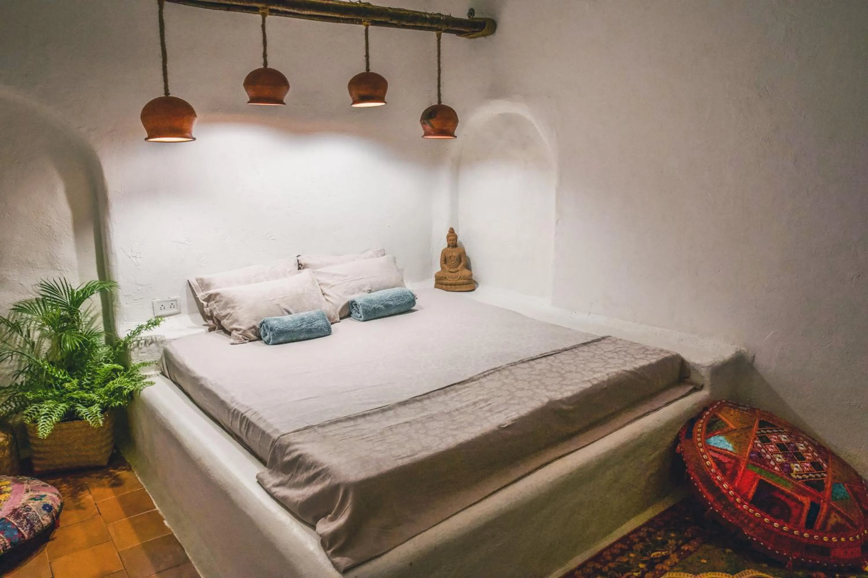 Bed in Boho's Hotel