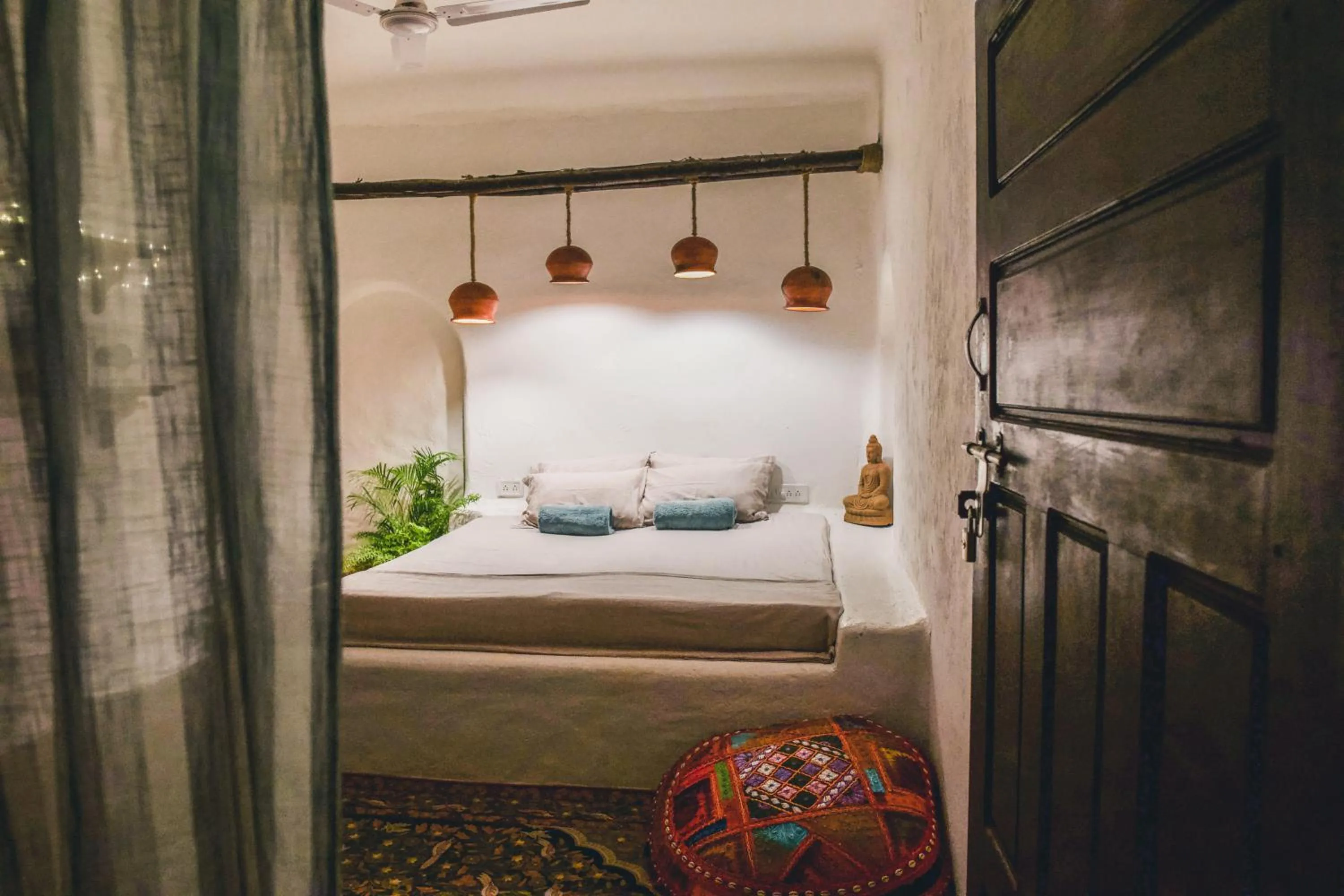 Bed in Boho's Hotel