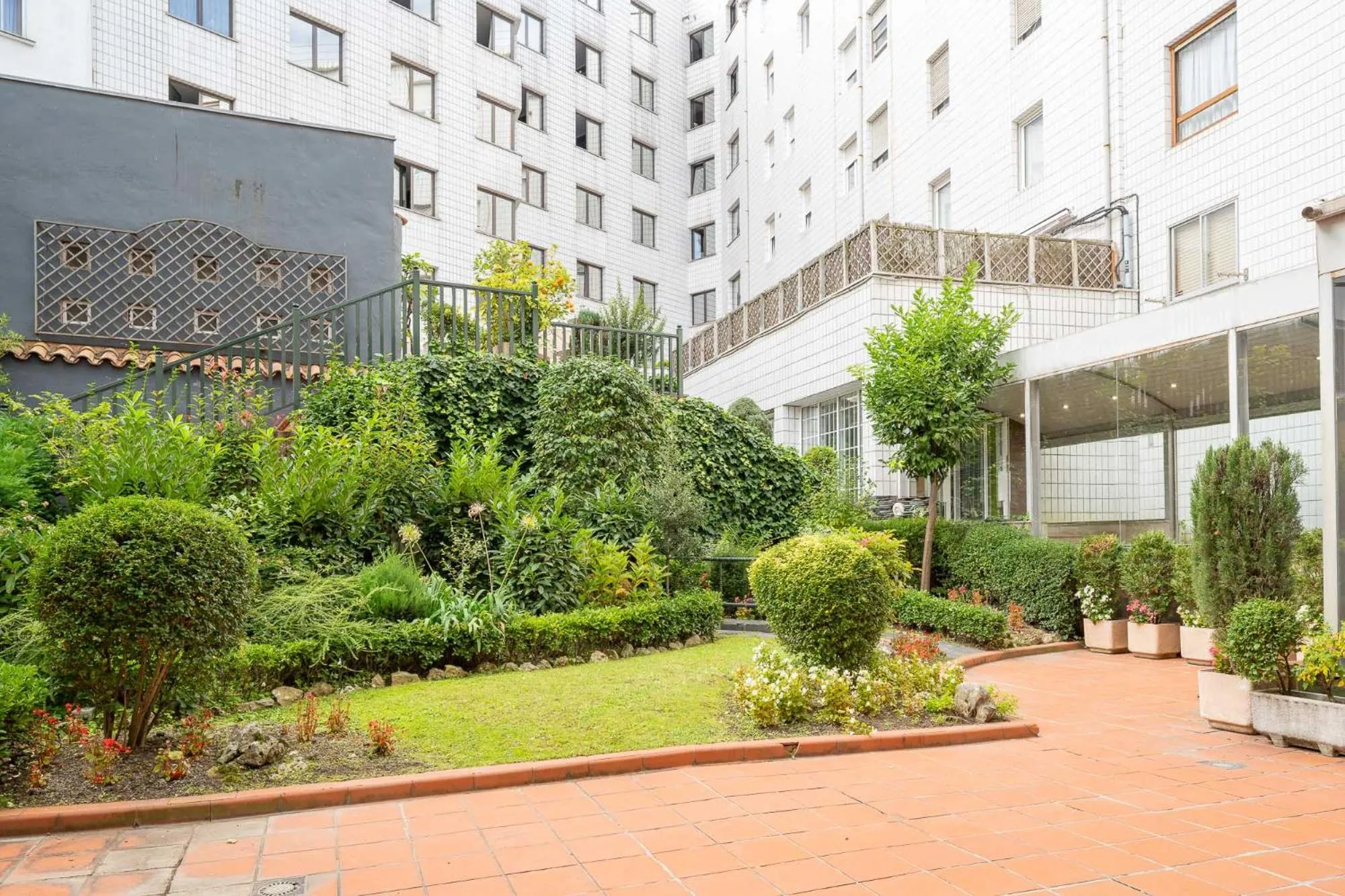Patio in Hotel Indautxu