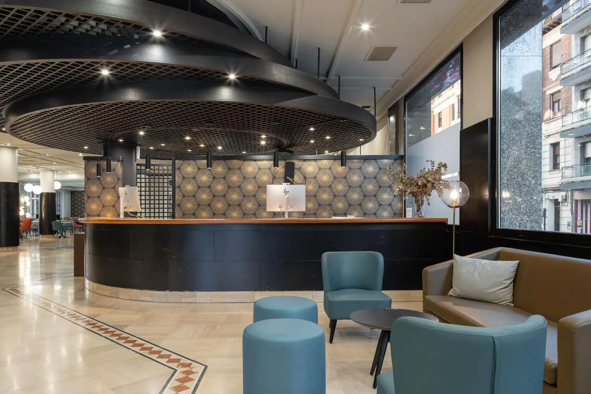 Lobby or reception in Hotel Indautxu Lobby or reception in Hotel Indautxu