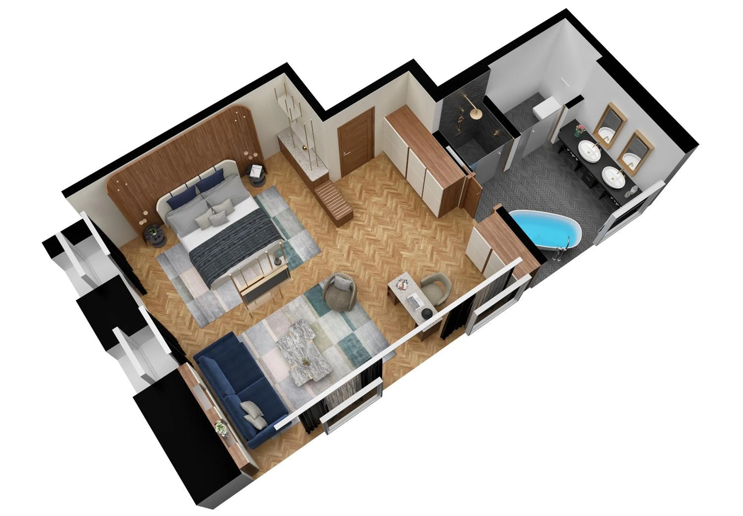 Floor plan in Casa Baglioni Milan - The Leading Hotels of the World
