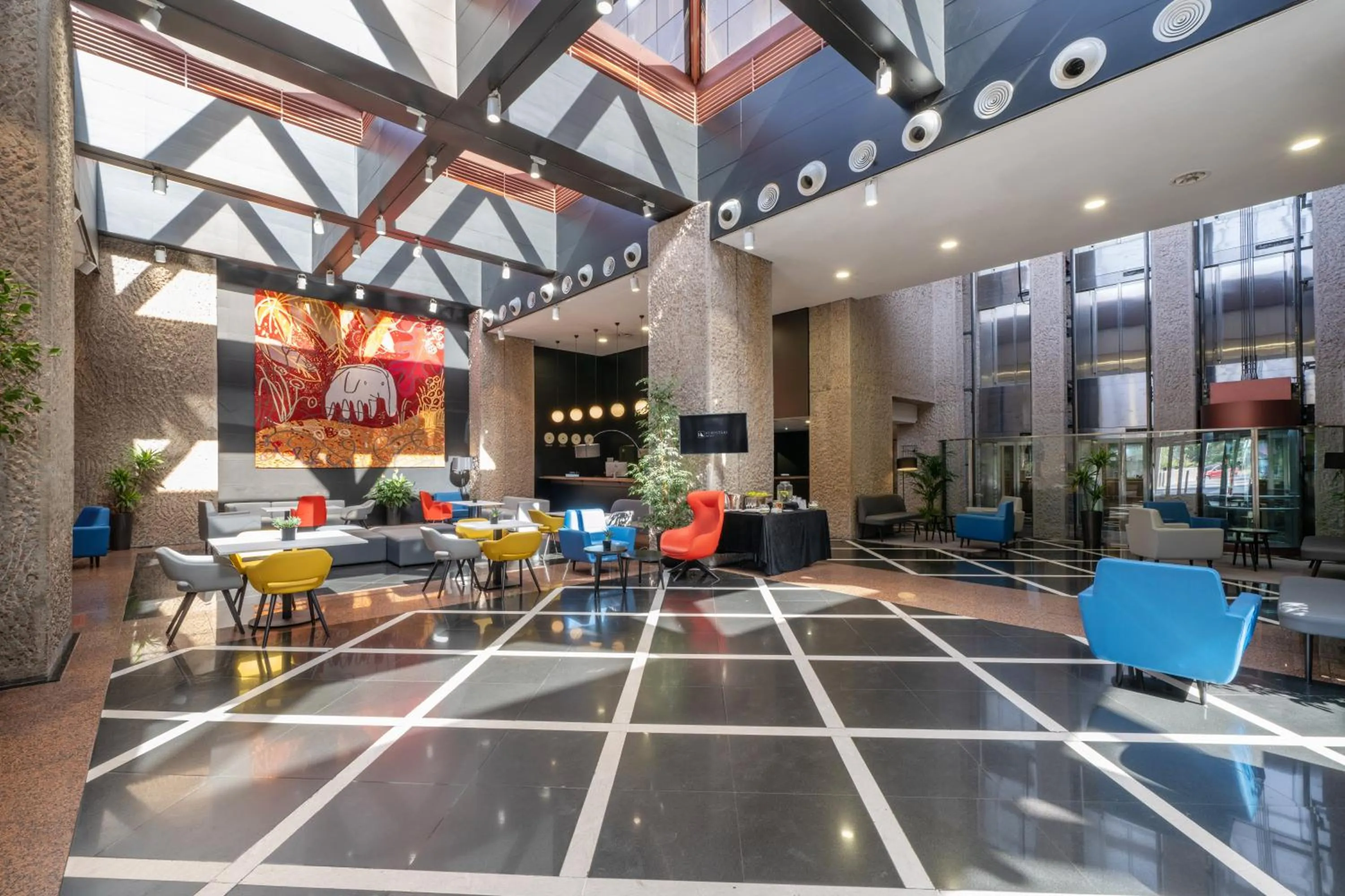 Lobby or reception in Eurostars Puerta Madrid
