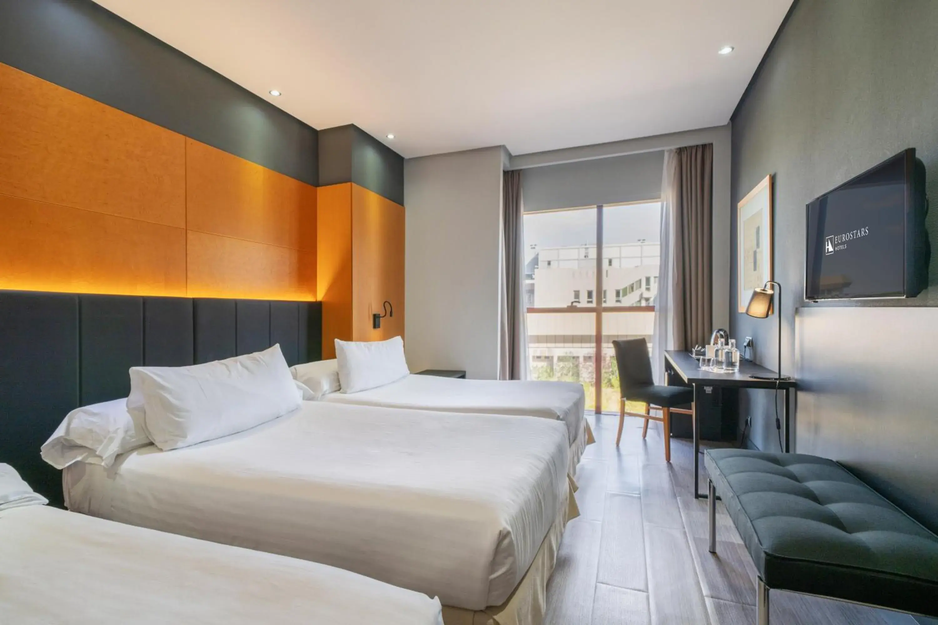 Bed in Eurostars Puerta Madrid Bed in Eurostars Puerta Madrid