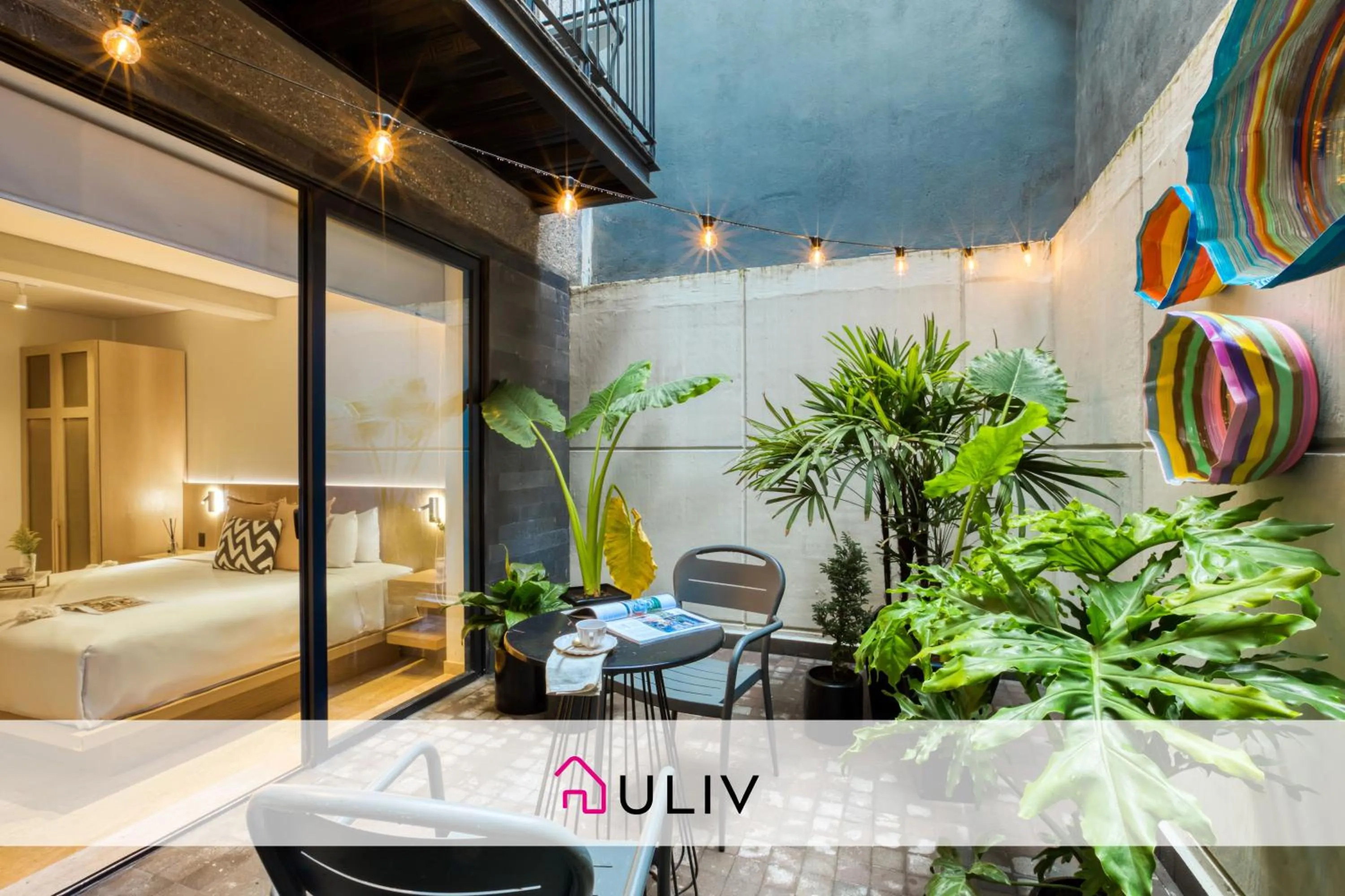 Balcony/Terrace, Bed in ULIV Edgar Allan Poe