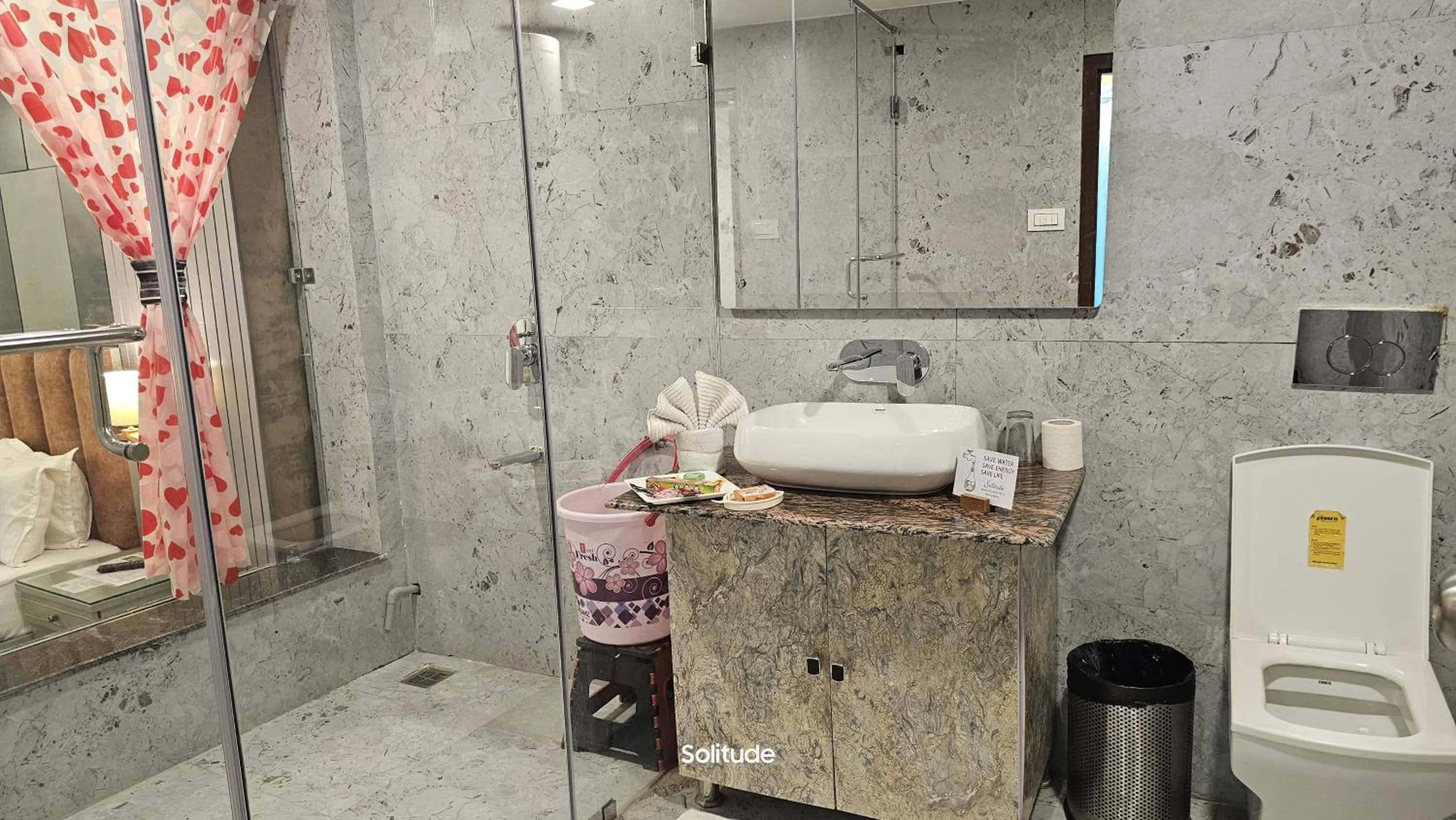 Shower in Solitude, The Boutique Hotel