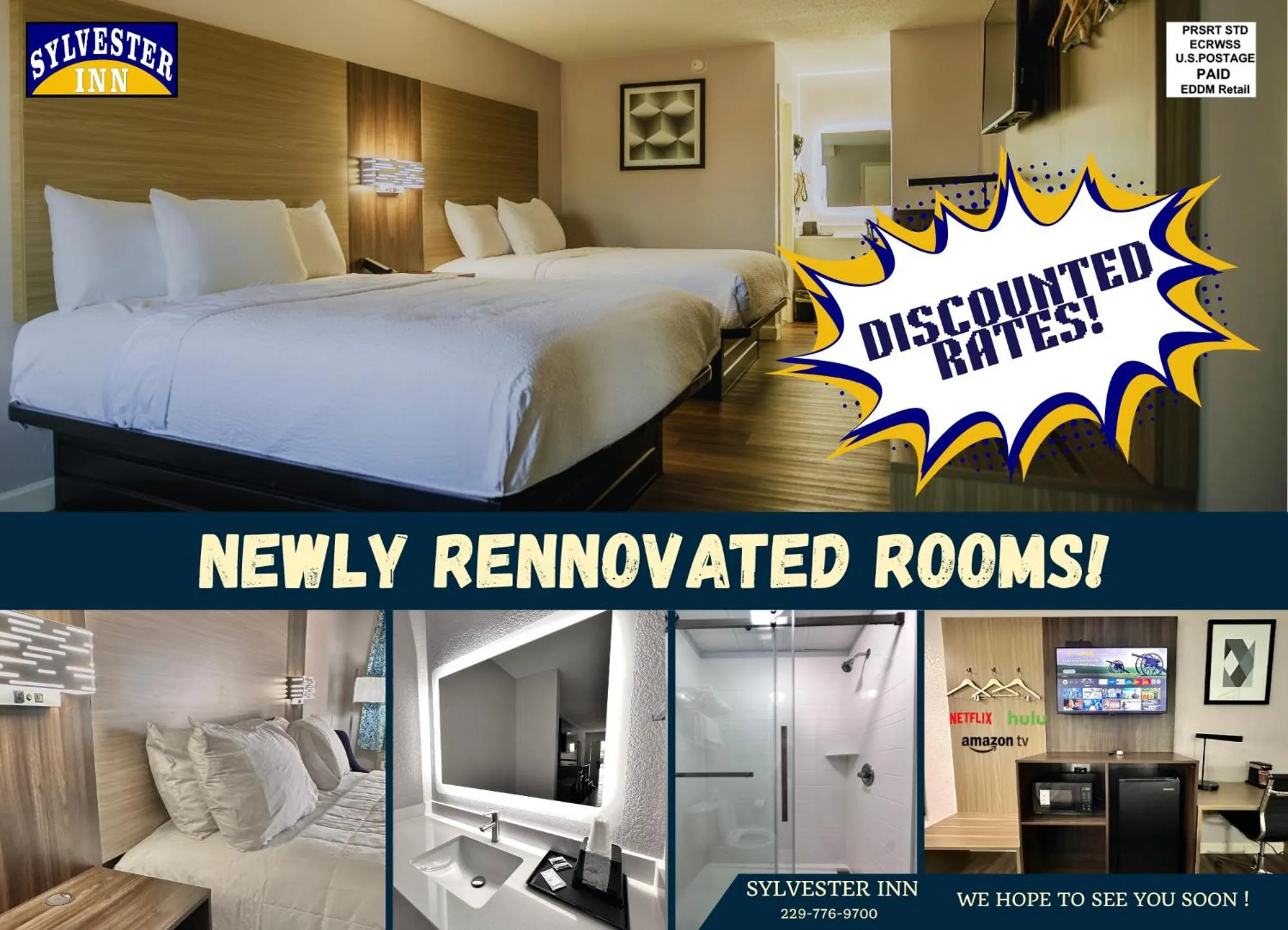 Bed in Sylvester Inn