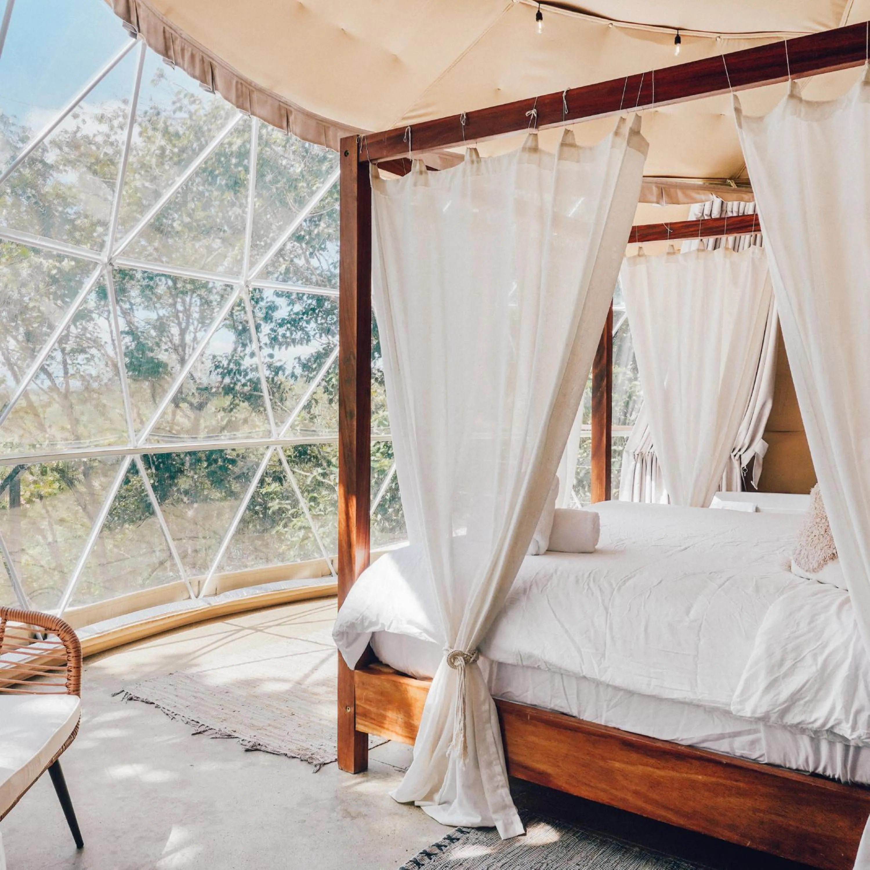 Bedroom, Bed in Alaya Yoga & Surf & Retreat