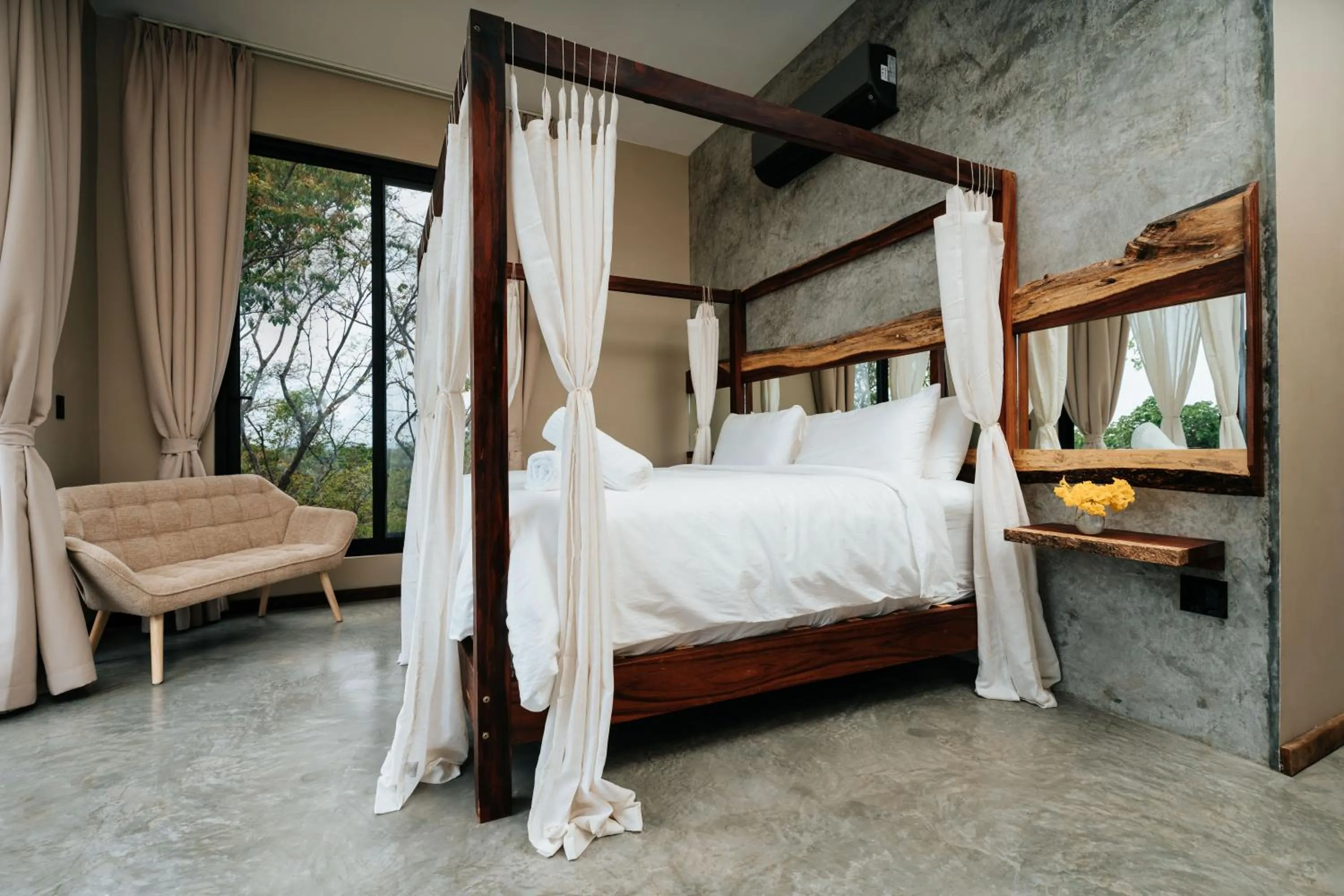 Bedroom, Bed in Alaya Yoga & Surf & Retreat