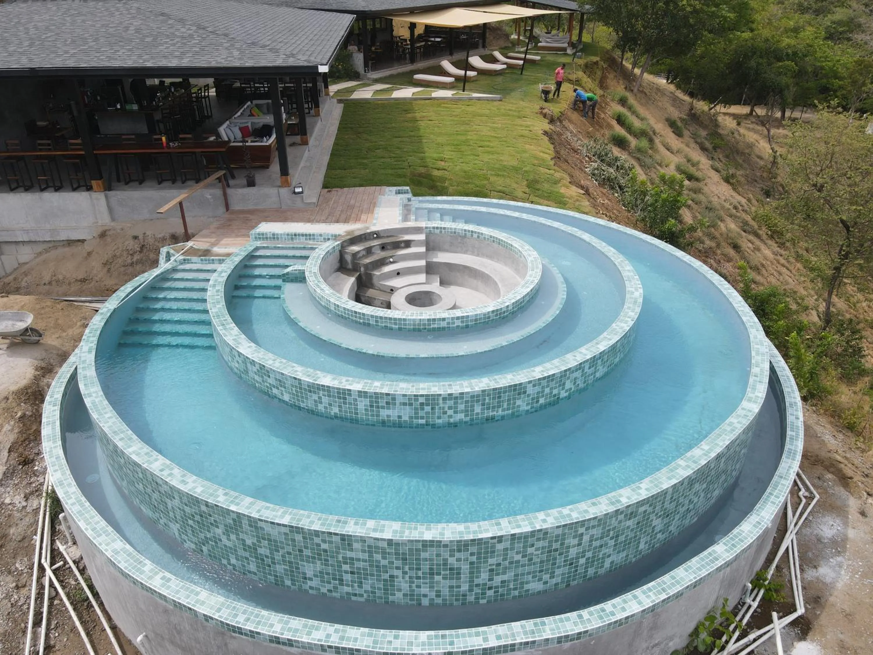 Swimming pool in Alaya Yoga & Surf & Retreat