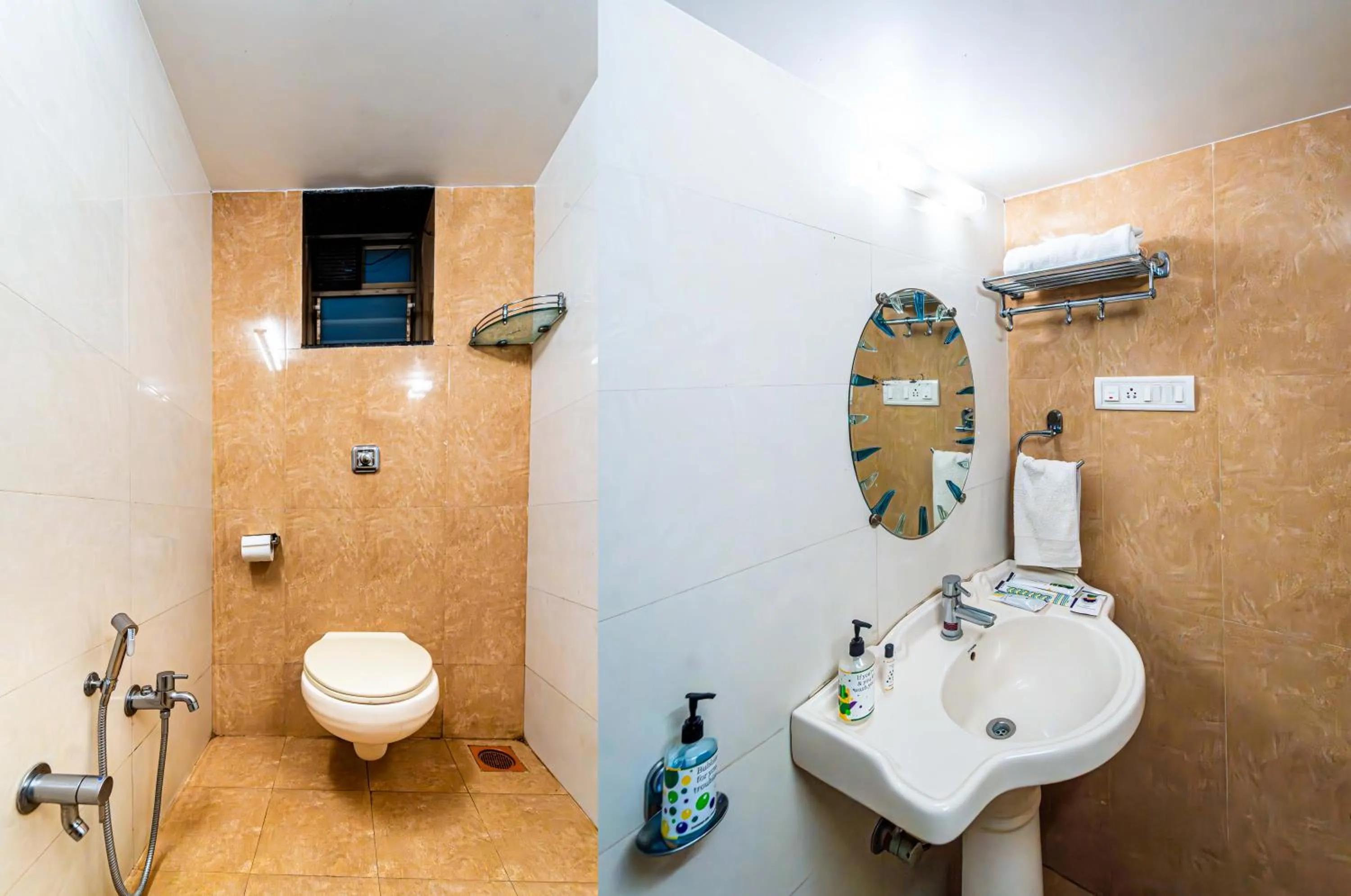 Toilet in Treebo Raval Resort with Valley View