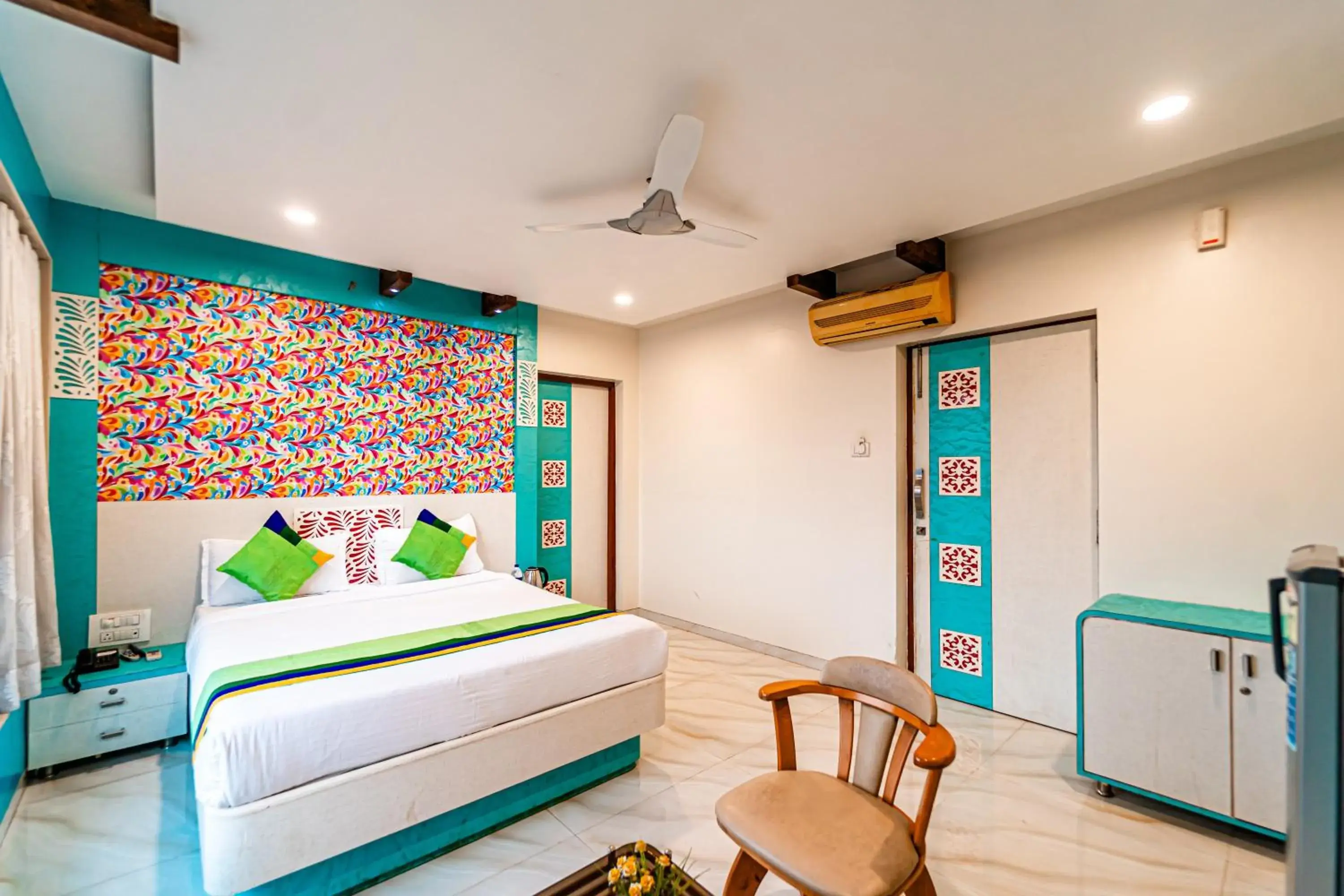 Bedroom in Treebo Raval Resort with Valley View Bedroom in Treebo Raval Resort with Valley View