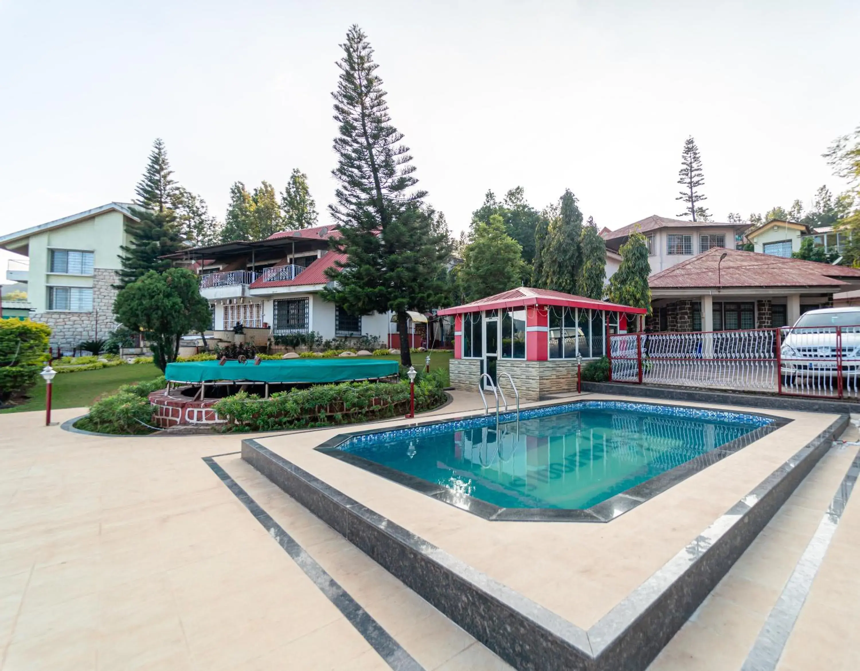 Swimming pool in Treebo Raval Resort with Valley View Swimming pool in Treebo Raval Resort with Valley View
