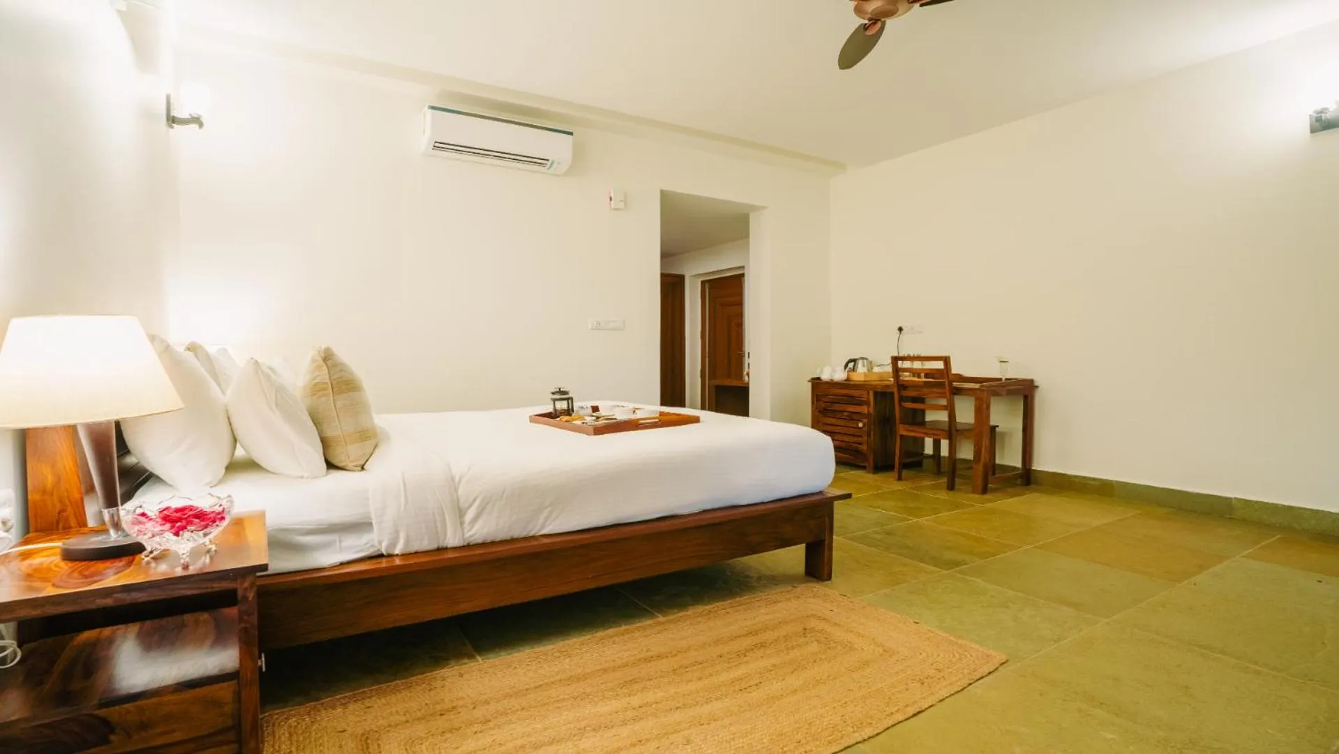Bedroom, Bed in Guldaar Sariska - A luxury Forest Resort